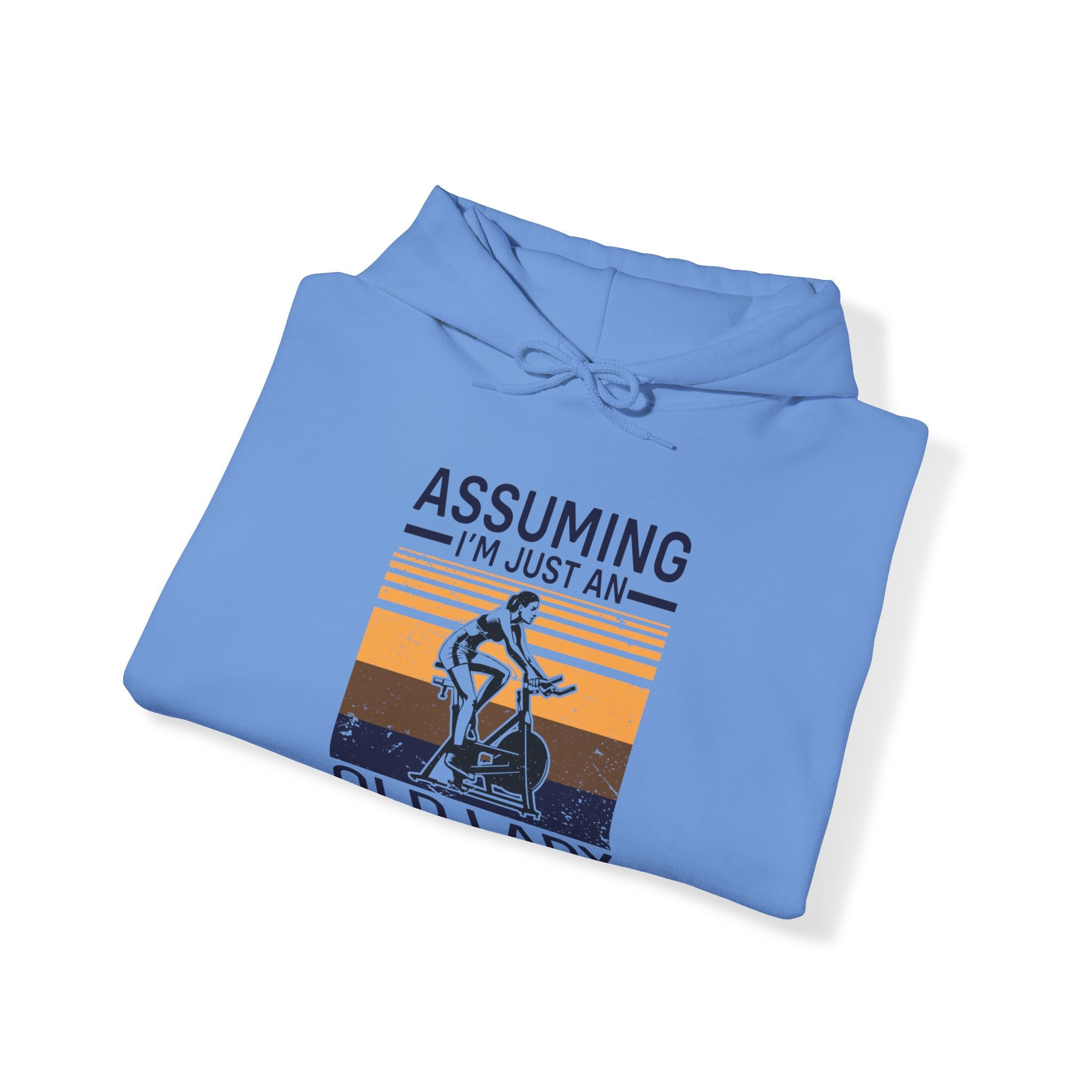 "Assuming I M Just An Old Lady Was Your First Mistake"  Unisex Heavy Blend™ Hooded Sweatshirt