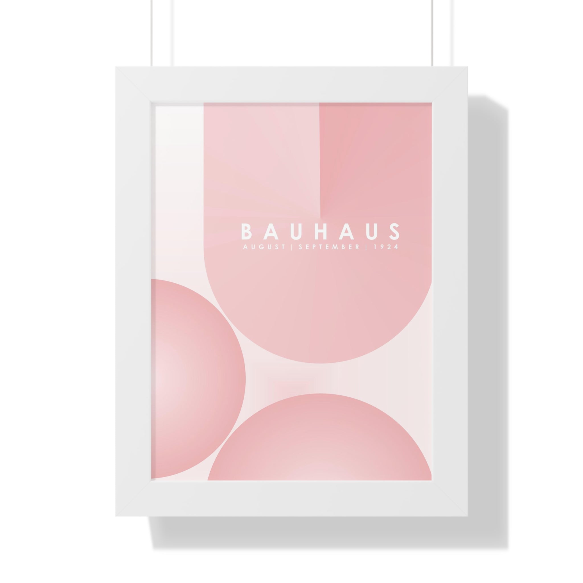 "BAUHAUS-STYLES-12" Framed Vertical Poster