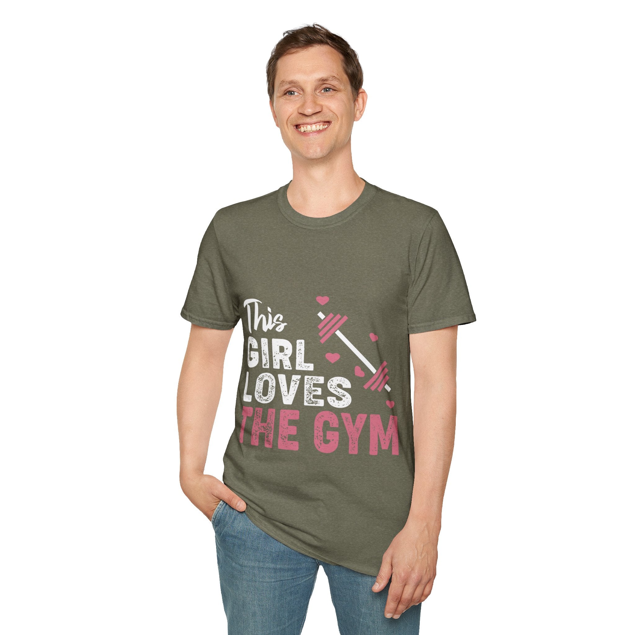 "The Girl Loves The Gym" Unisex Soft style T-Shirt