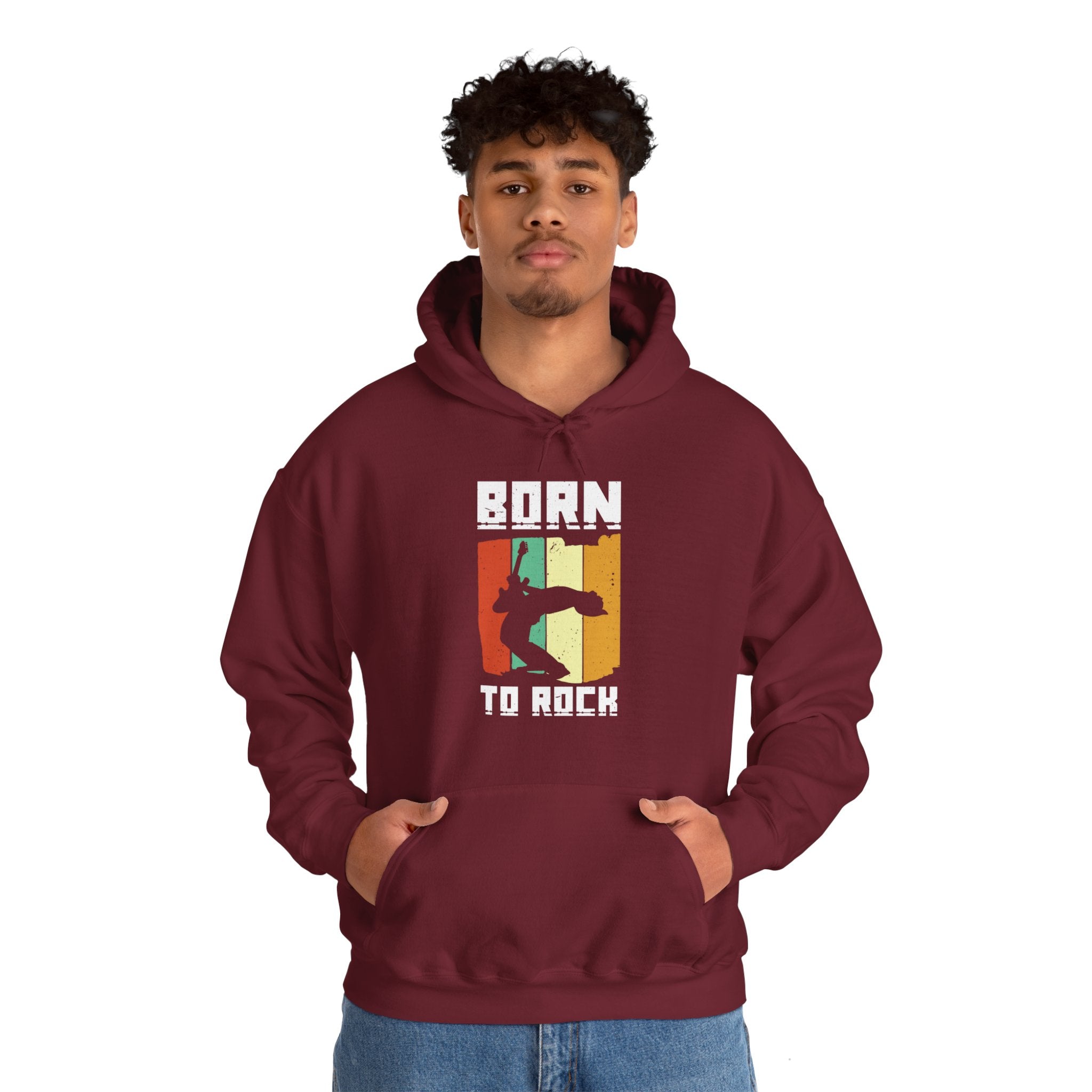 "Born To Rock"  Unisex Heavy Blend™ Hooded Sweatshirt