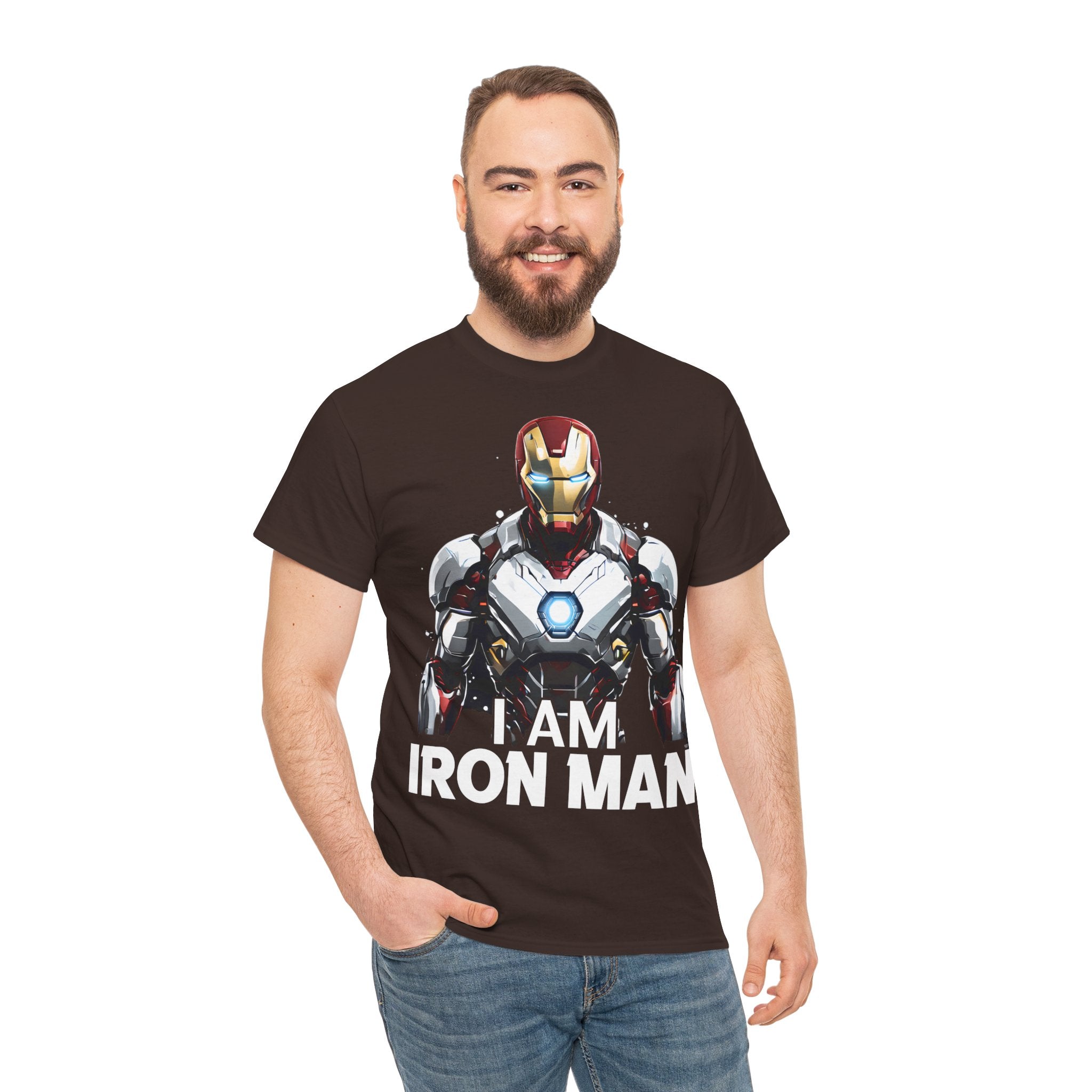 "I AM IRON MAN" Unisex Heavy Cotton Tee