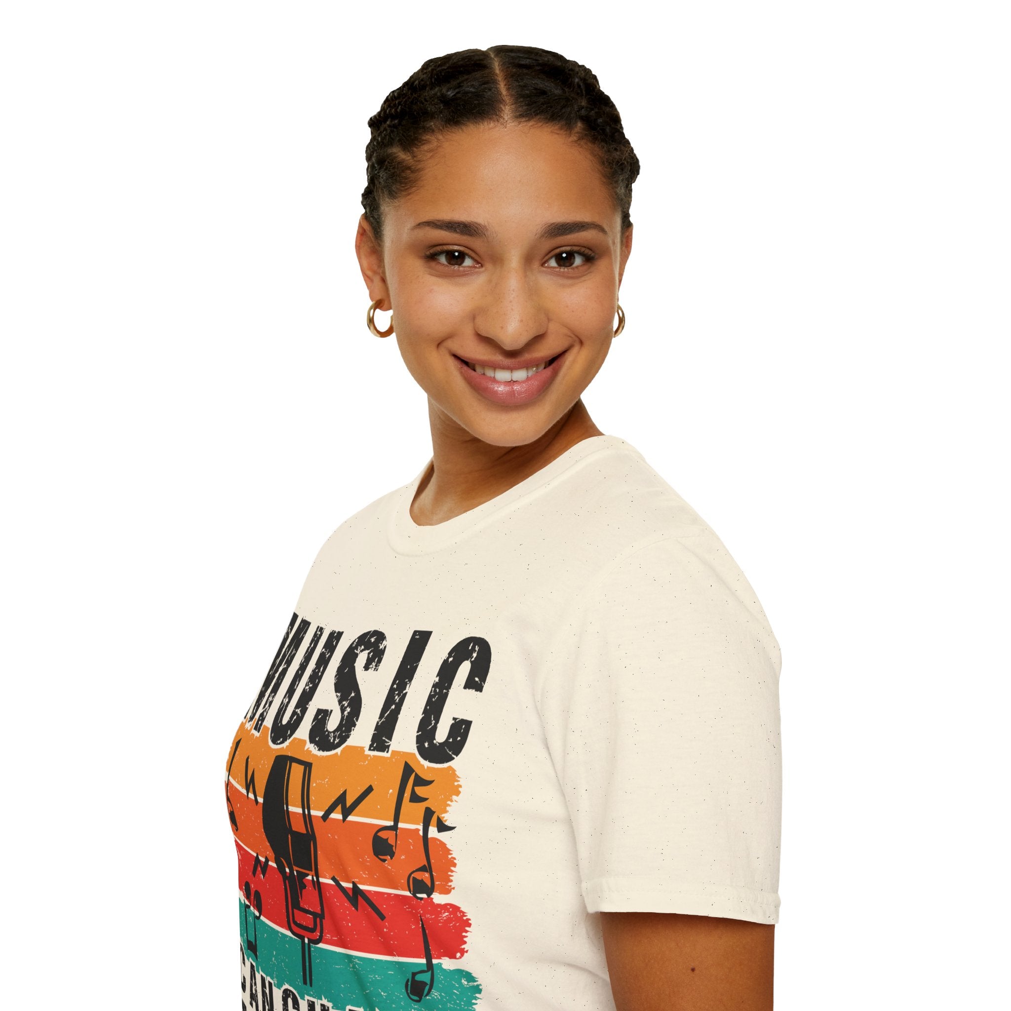 "Music Can Change The World" Unisex Soft style T-Shirt