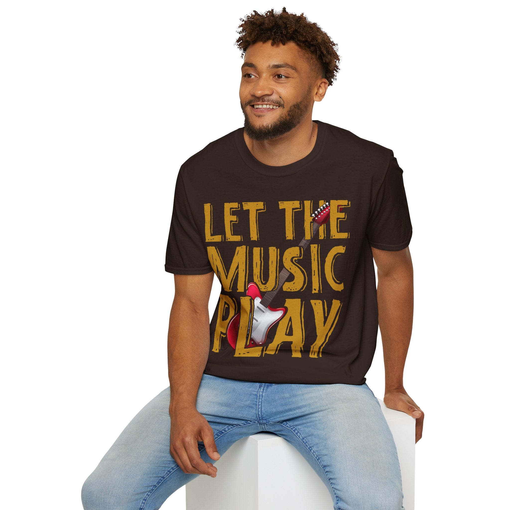 "Let The Music Play" Unisex Soft style T-Shirt