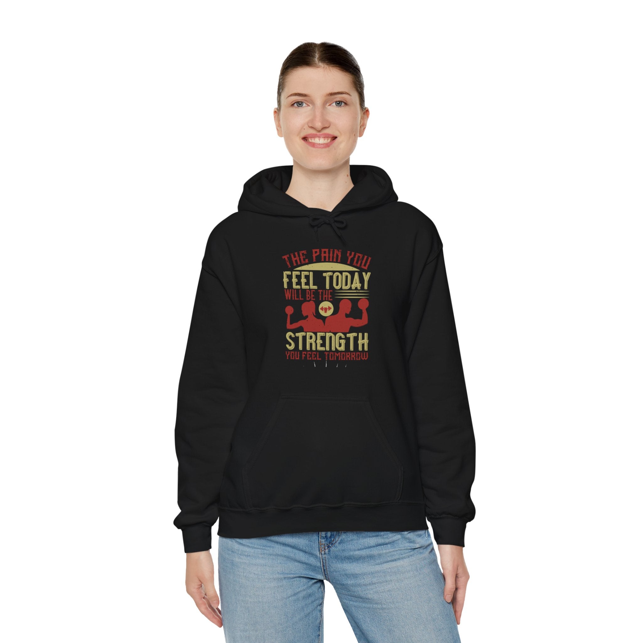 "The pain you feel today, will be the strength you feel tomorrow" Unisex Heavy Blend™ Hooded Sweatshirt