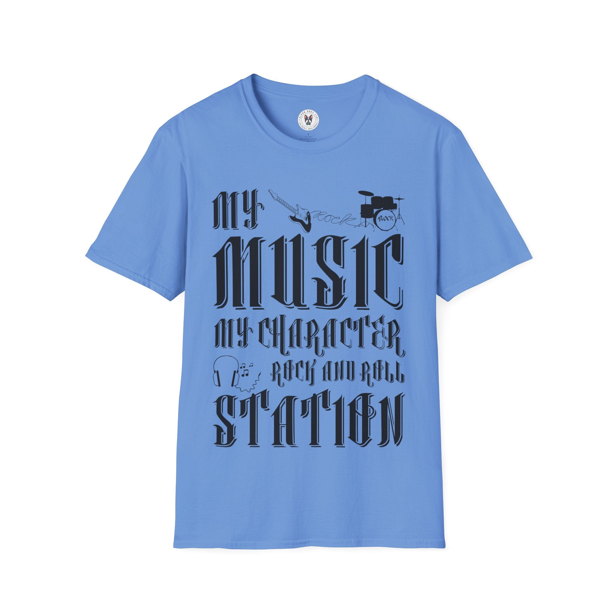 "My Music My Character Rock And Roll Station" Unisex Soft style T-Shirt