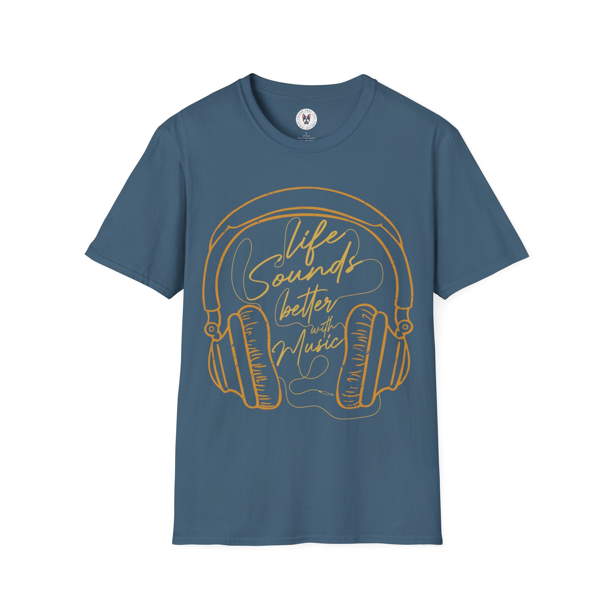 "Life Sound Better With Music" Unisex Soft style T-Shirt