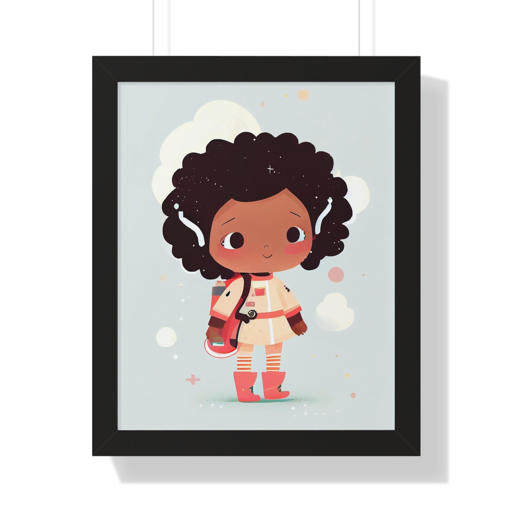 "BG ASTRONAUT" Framed Vertical Poster