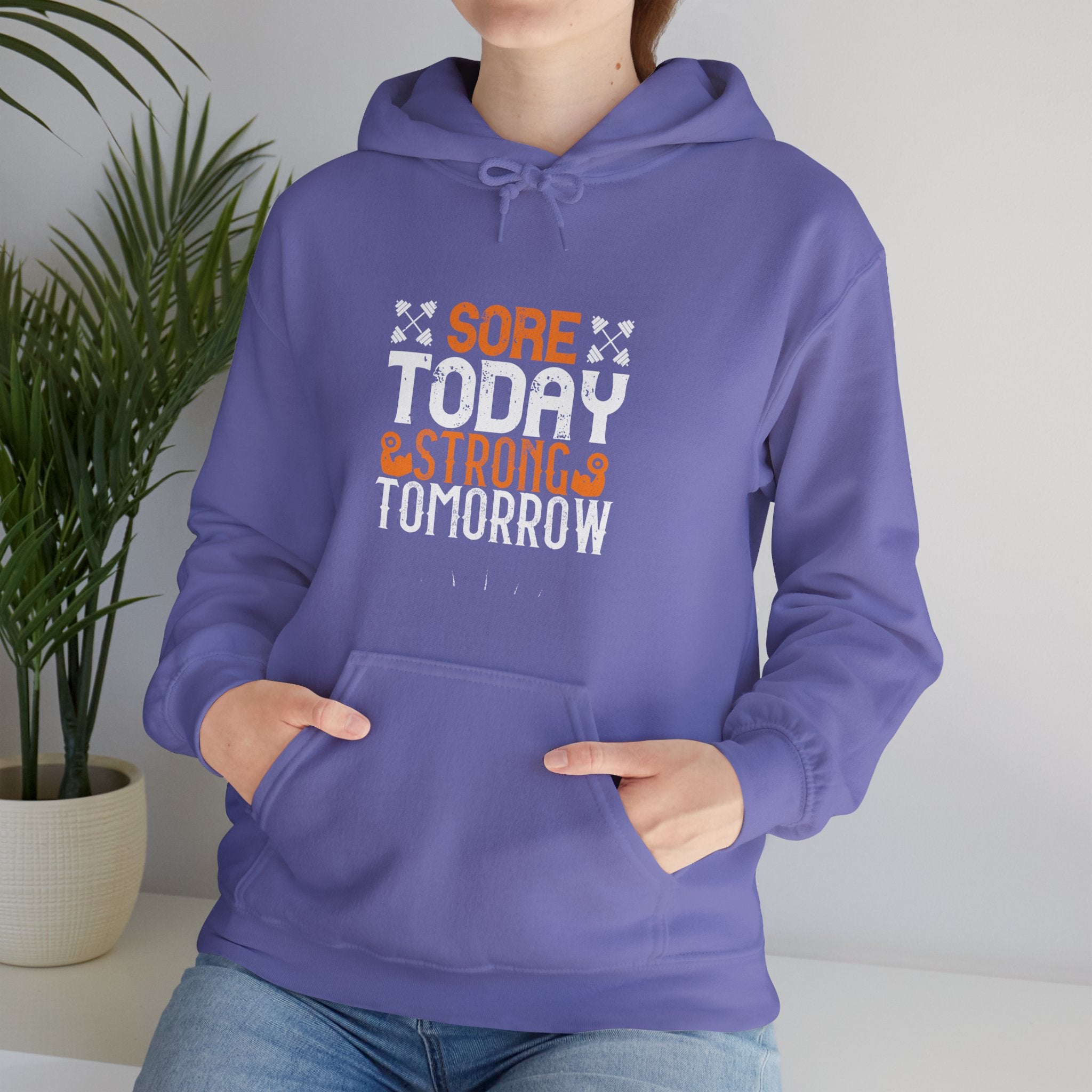 "Sore Today  StrongTomorrow" Unisex Heavy Blend™ Hooded Sweatshirt