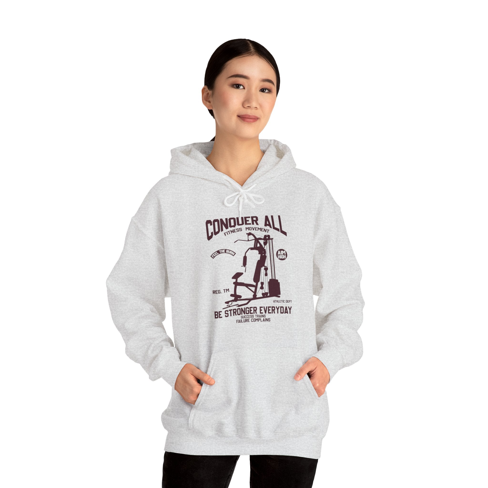 "Conquer All Be Stronger Everyday" Unisex Heavy Blend™ Hooded Sweatshirt