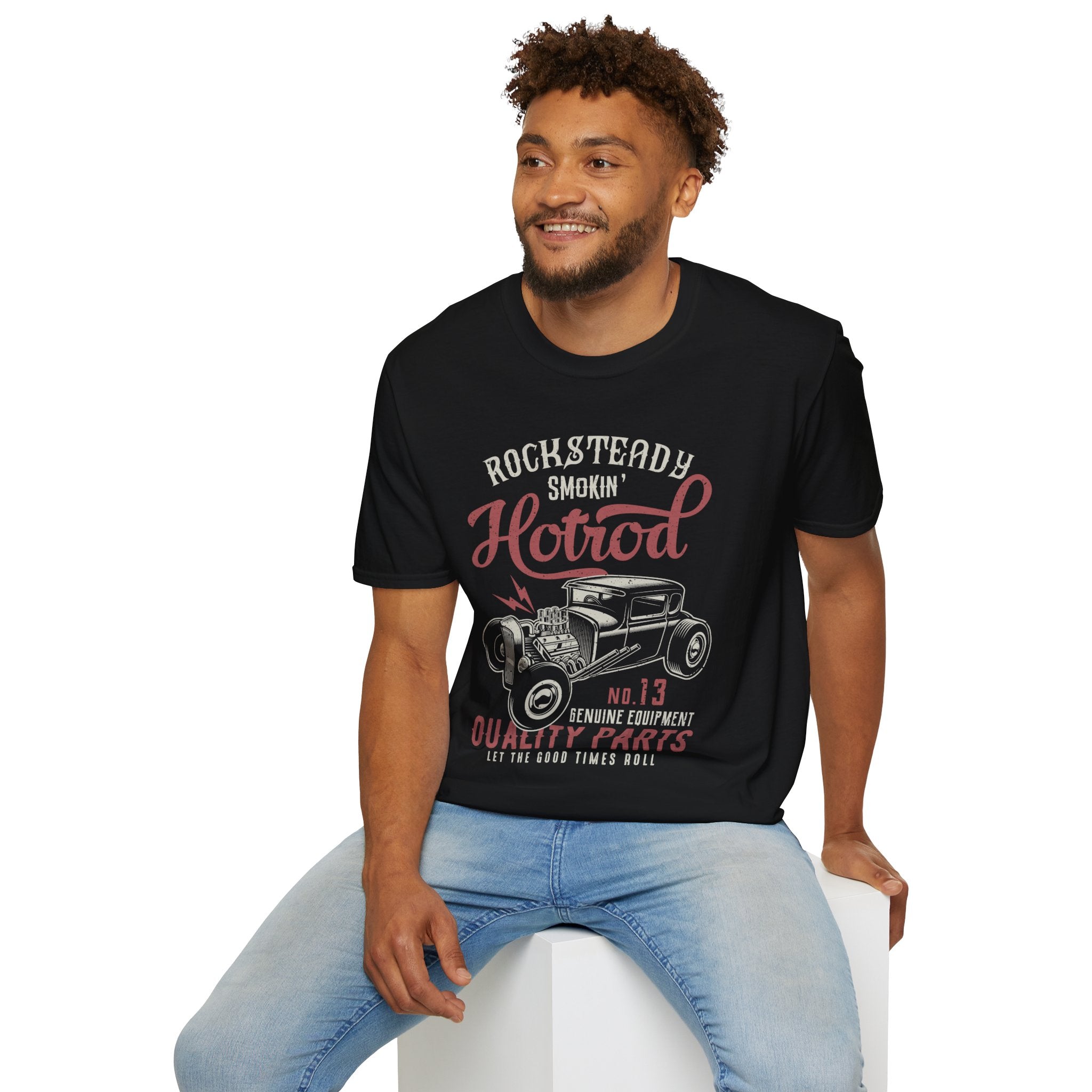 "HOTROD QUALITY PARTS" Unisex Soft style T-Shirt