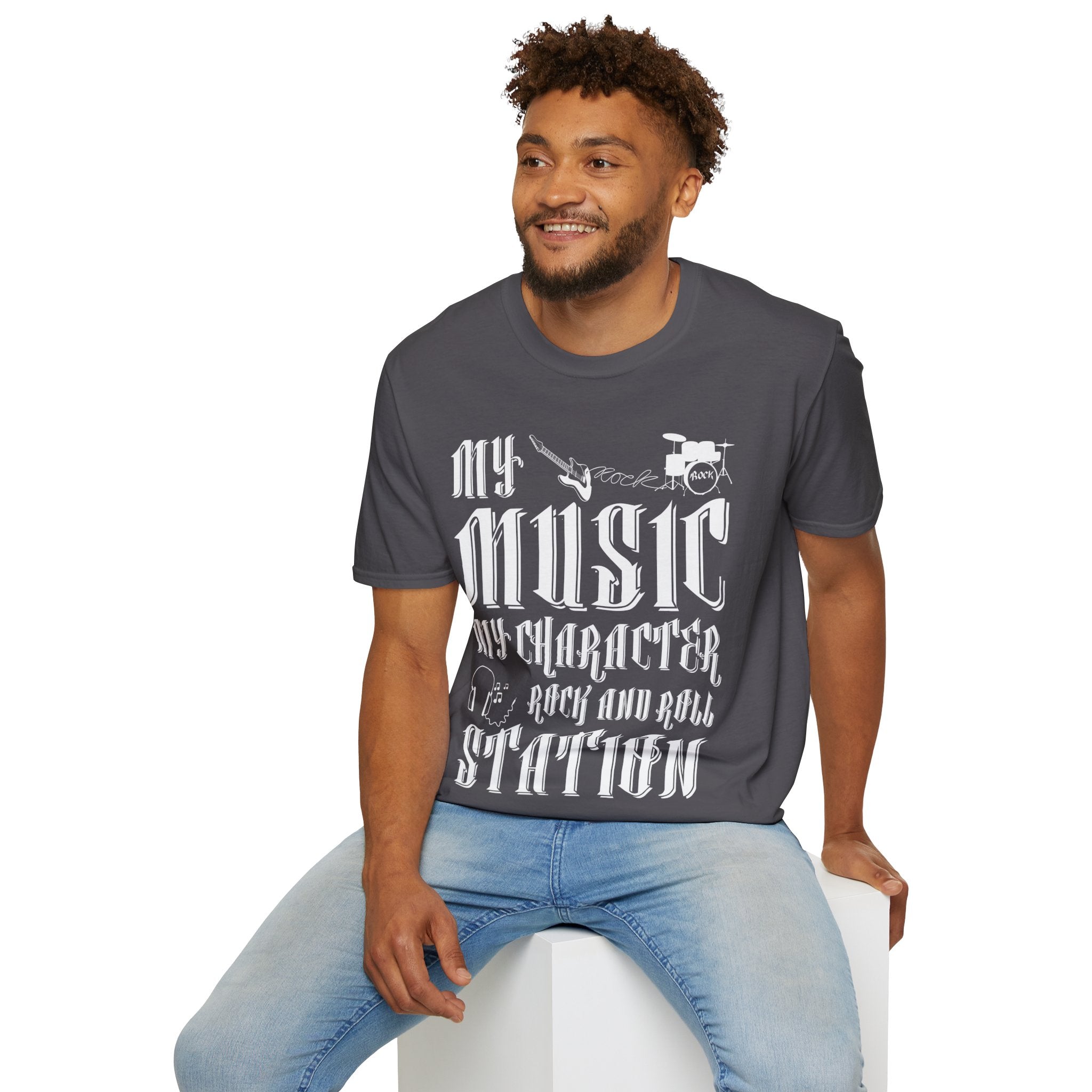 "My Music My Character Rock And Roll Situation" Unisex Soft style T-Shirt