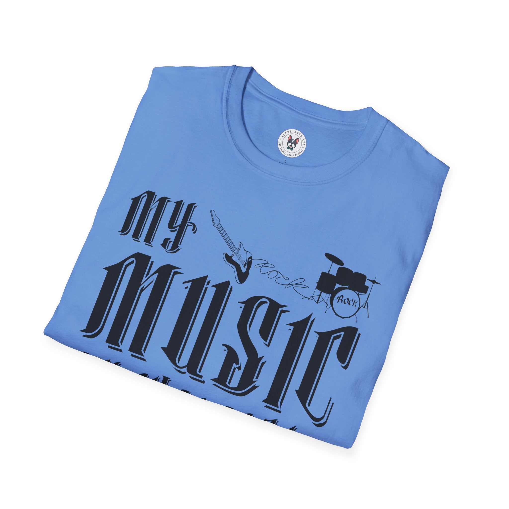 "My Music My Character Rock And Roll Station" Unisex Soft style T-Shirt