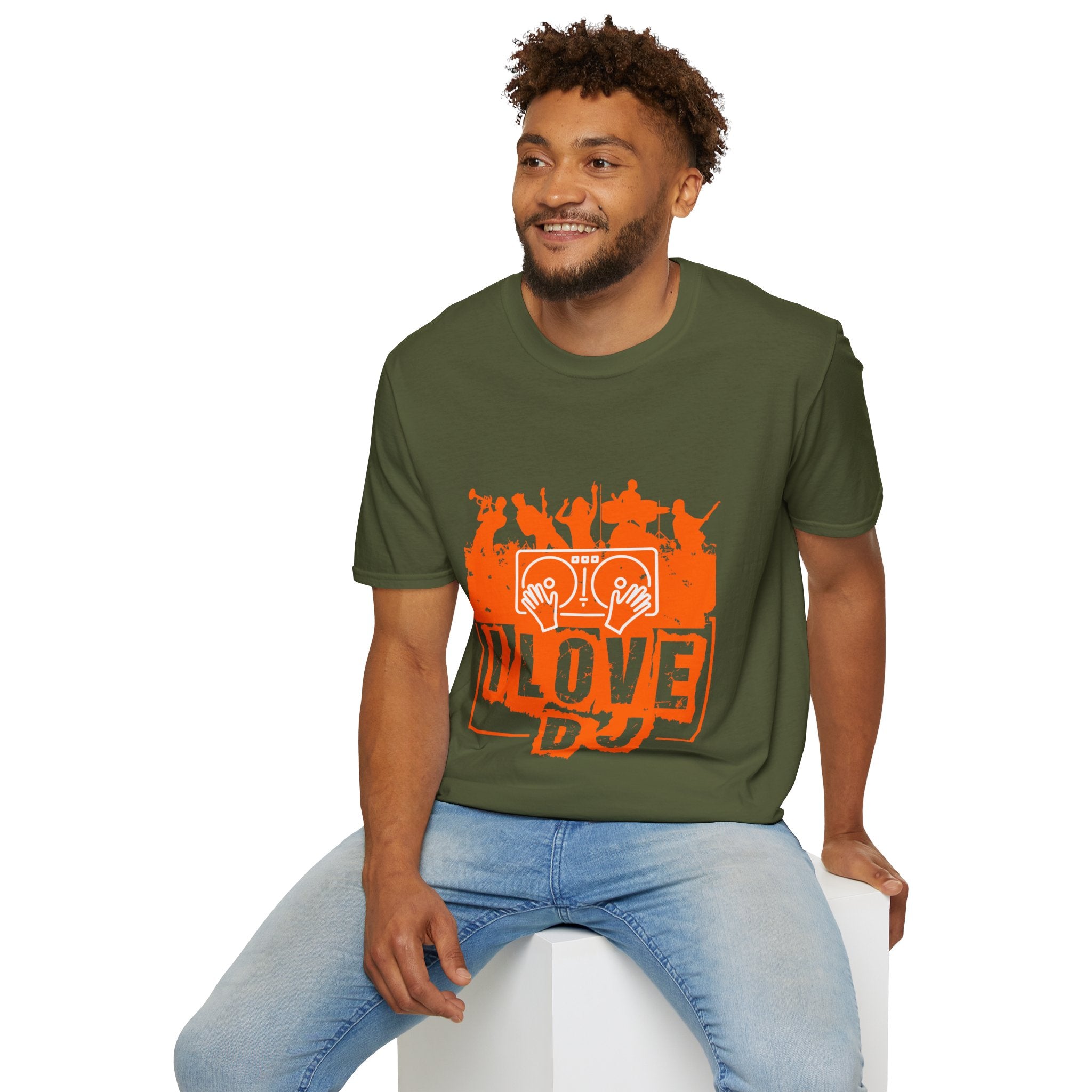 "I Love DJ" Unisex Soft style T-Shirt