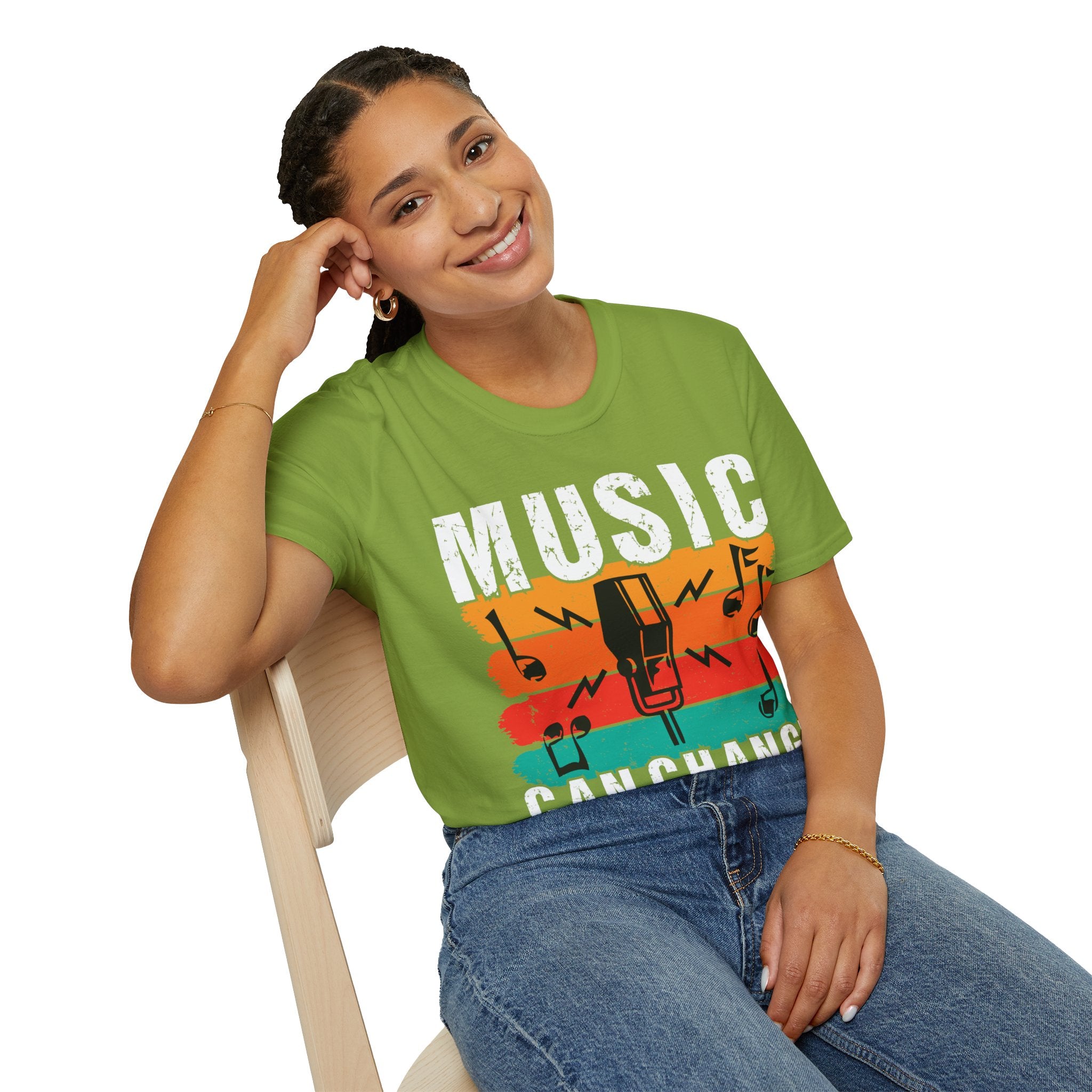 "Music Can Change The World" Unisex Soft style T-Shirt