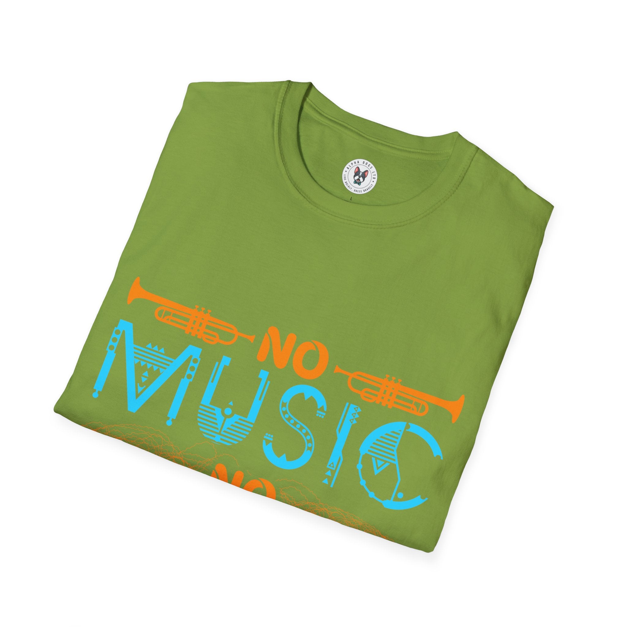 "No Music No Life" Unisex Soft style T-Shirt