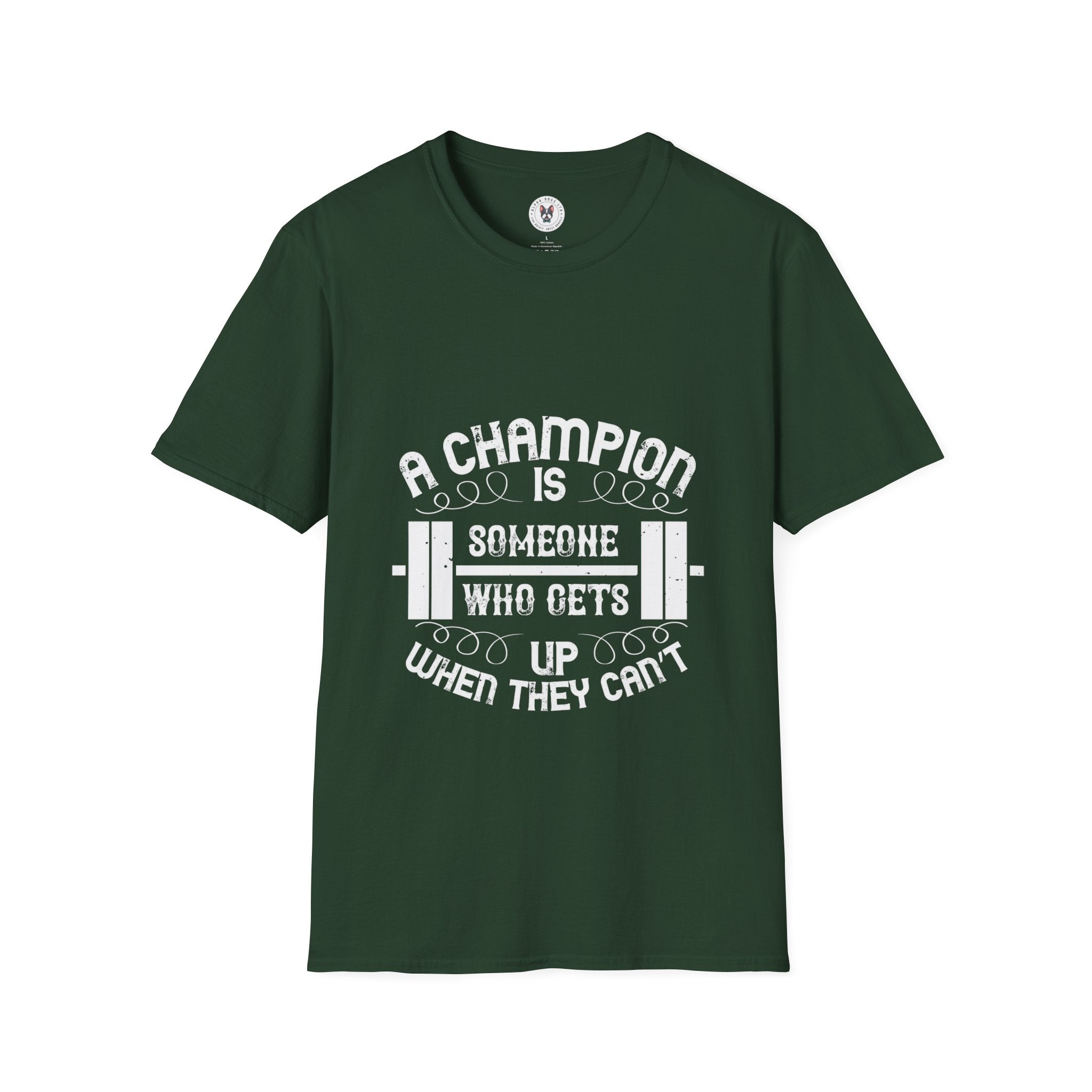 "A Champion Is Someone Who Gets Up When They Can't"  Unisex Soft style T-Shirt