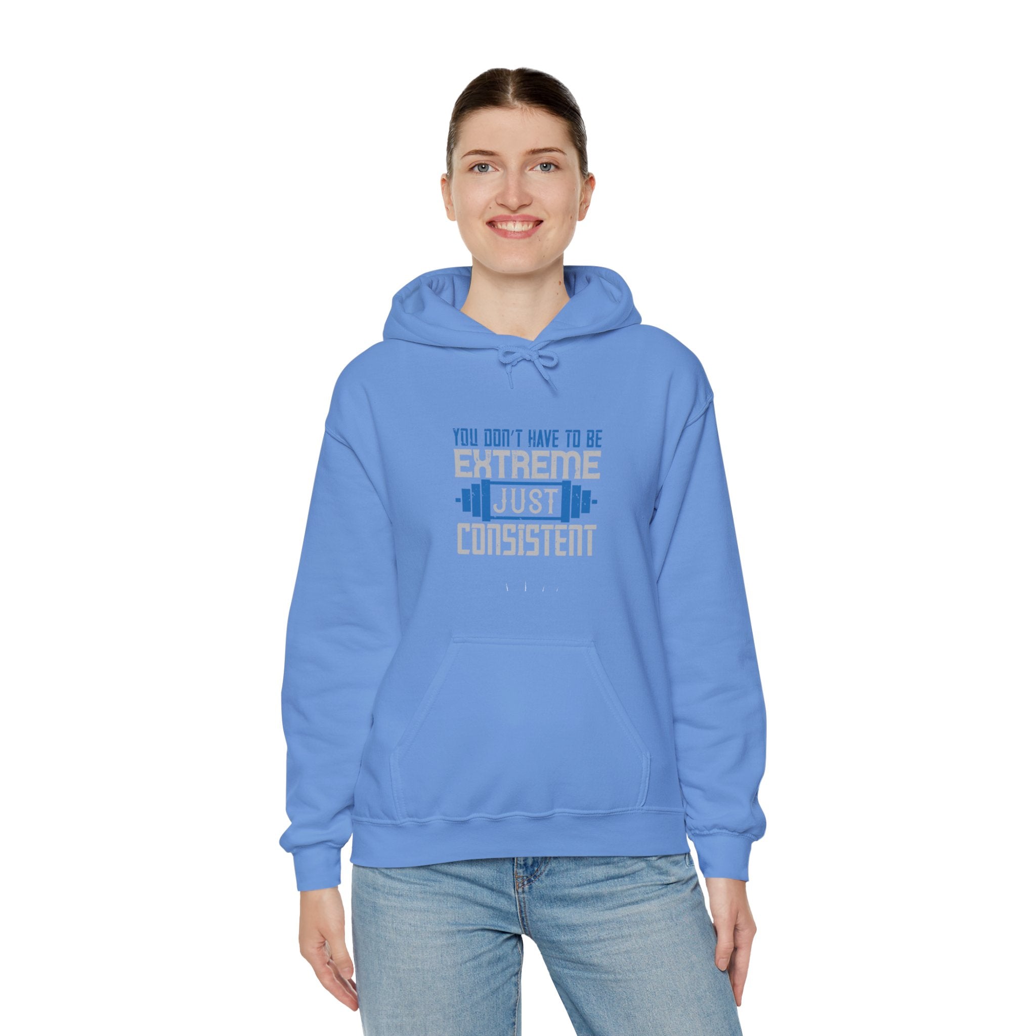 "You don’t have to be extreme, just consistent" Unisex Heavy Blend™ Hooded Sweatshirt