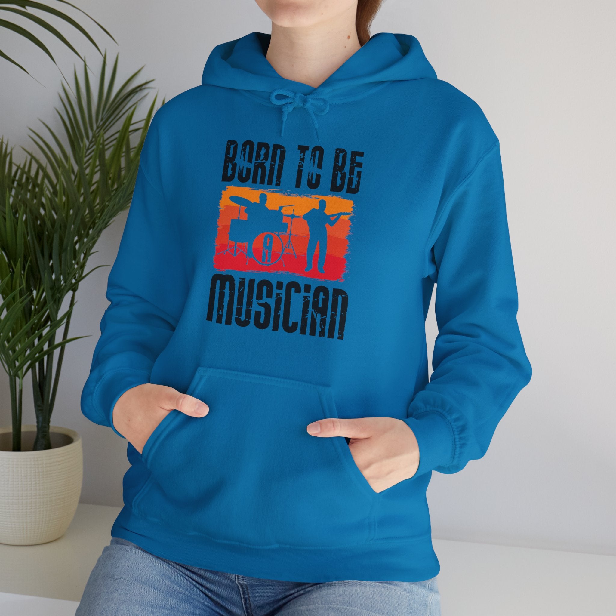 "Born To Be Musician"   Unisex Heavy Blend™ Hooded Sweatshirt