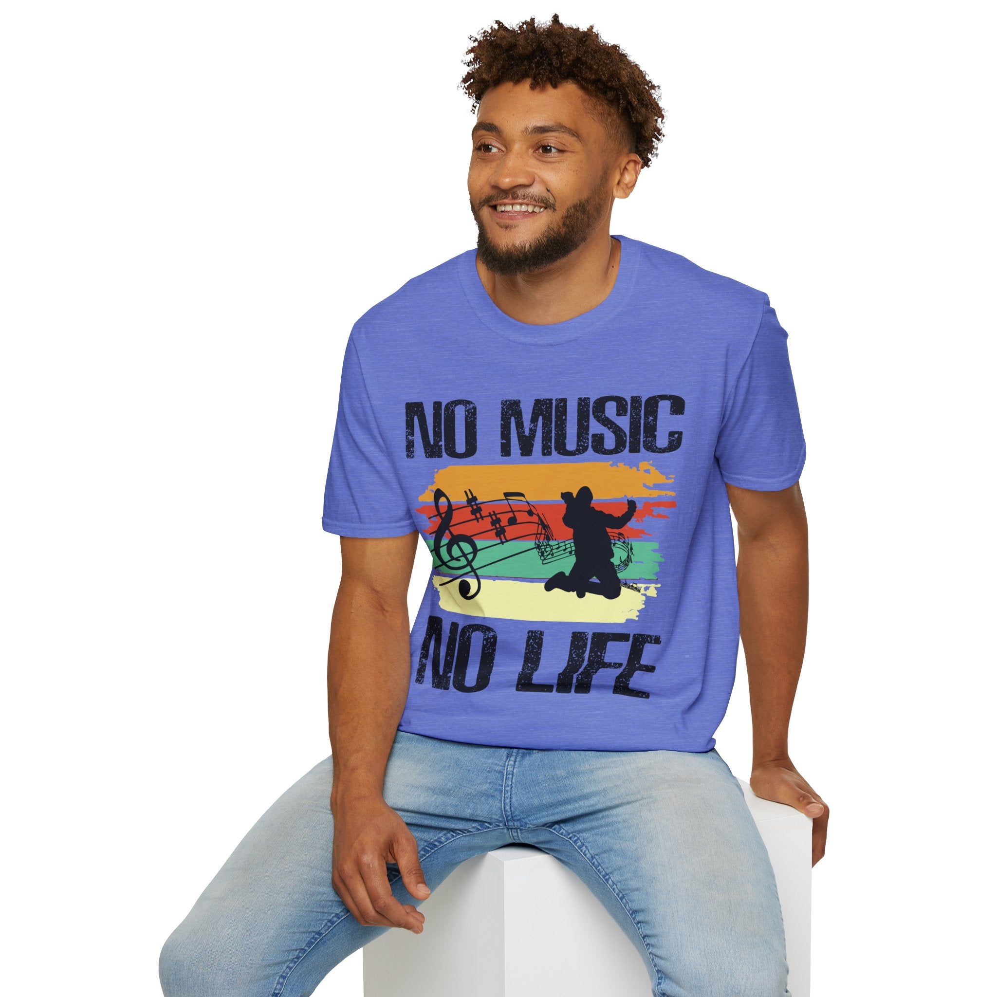 "No Music No Life"  Unisex Soft style T-Shirt