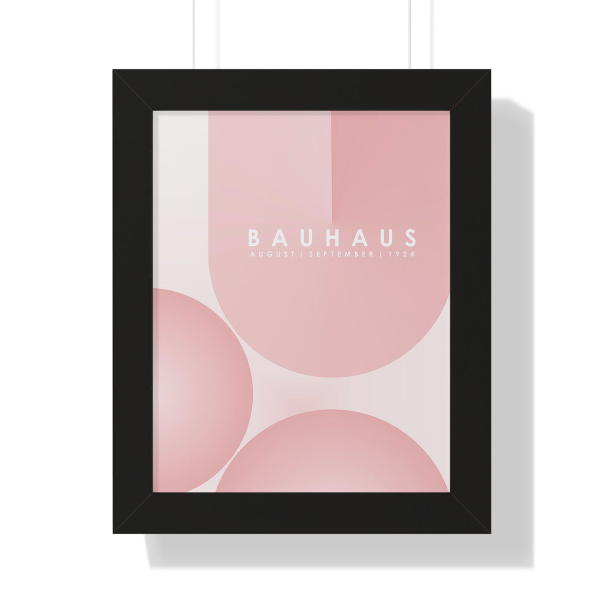 "BAUHAUS-STYLES-12" Framed Vertical Poster