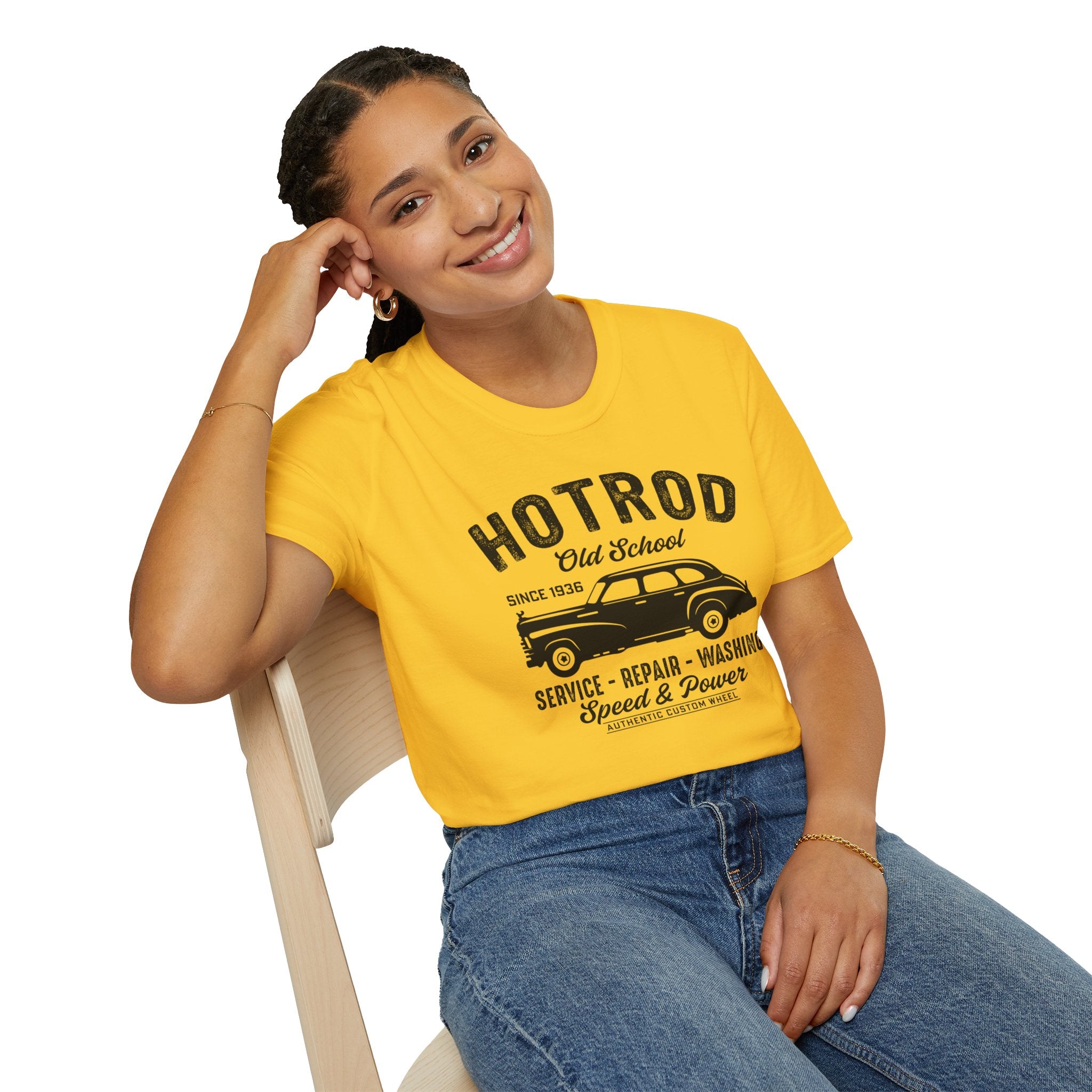 "HOTROD OLD SCHOOL" Unisex Soft style T-Shirt