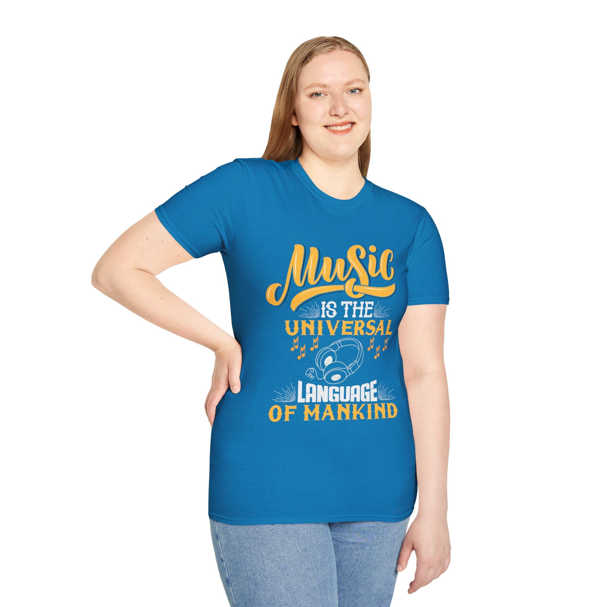 "Music Is The Universal Language Of Mankind" Unisex Soft style T-Shirt