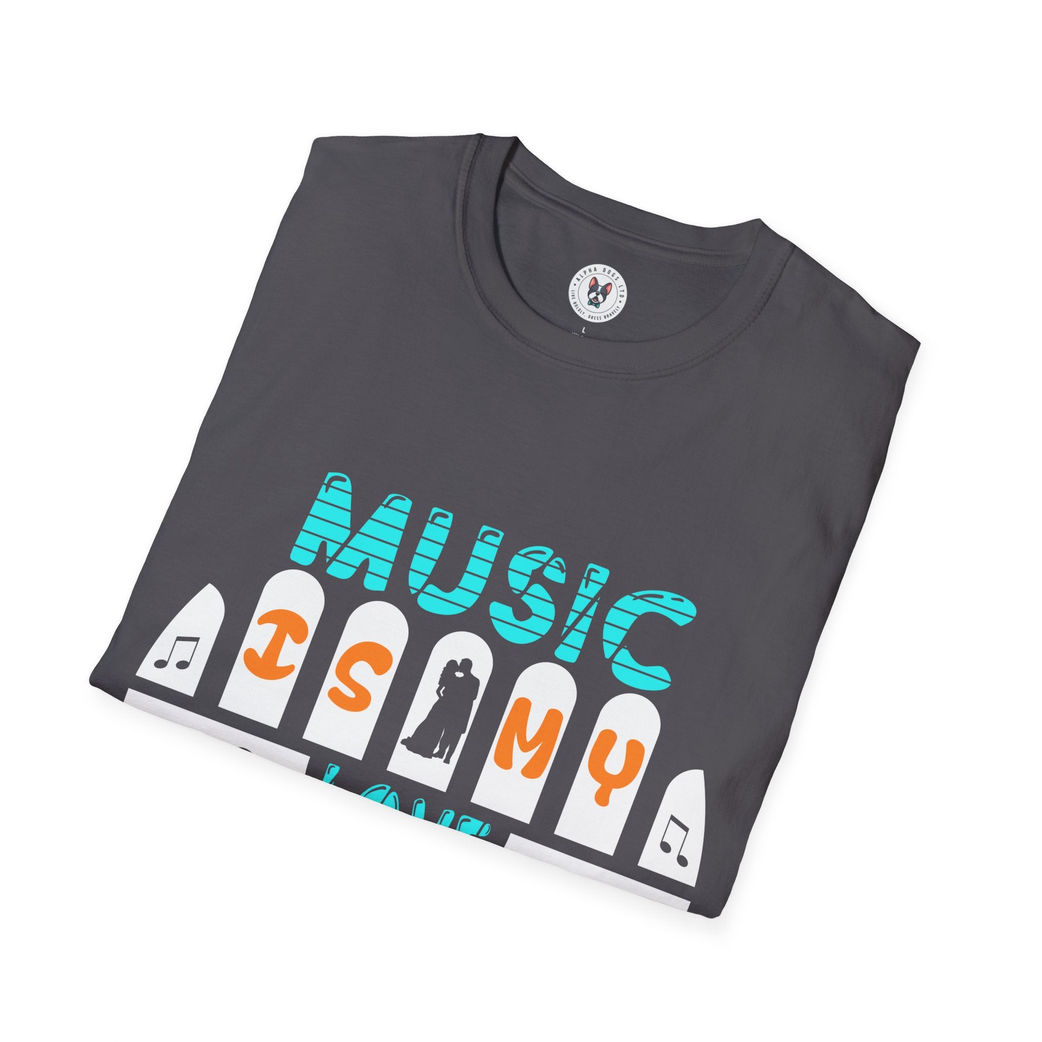 "Music In My Love Language" Unisex Soft style T-Shirt