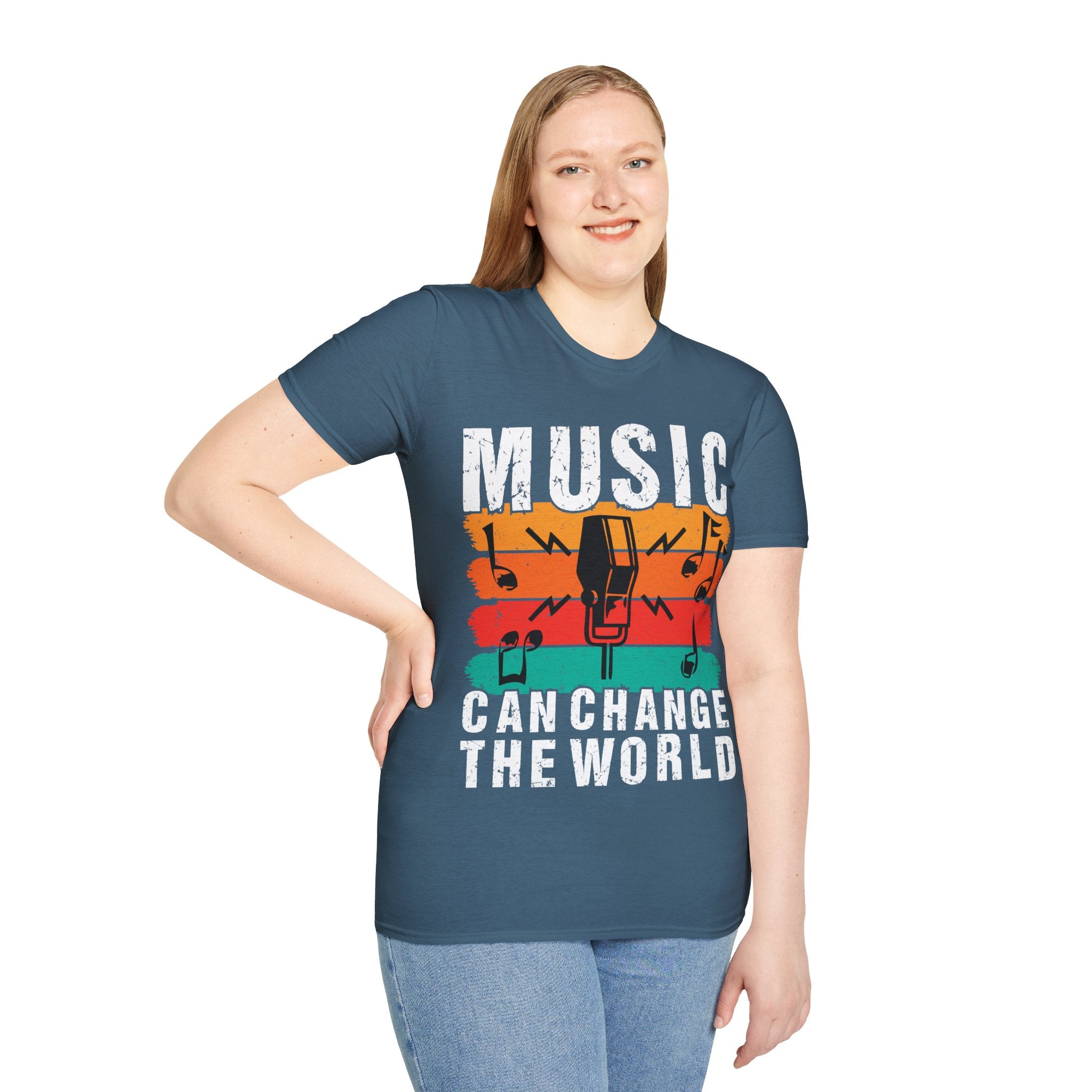 "Music Can Change The World" Unisex Soft style T-Shirt