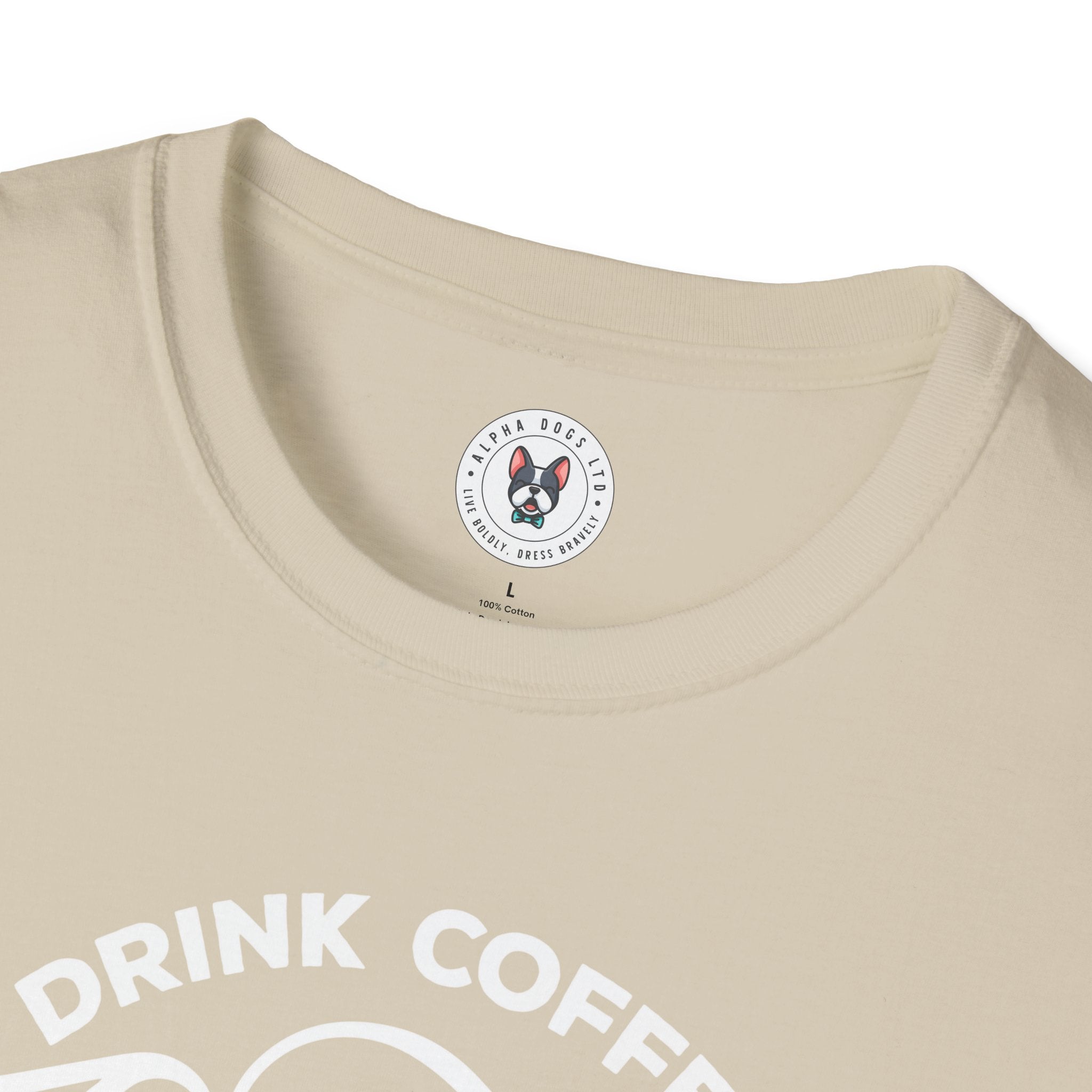 "DRINK COFFEE WAKE UP AND LIVE" Unisex Soft style T-Shirt