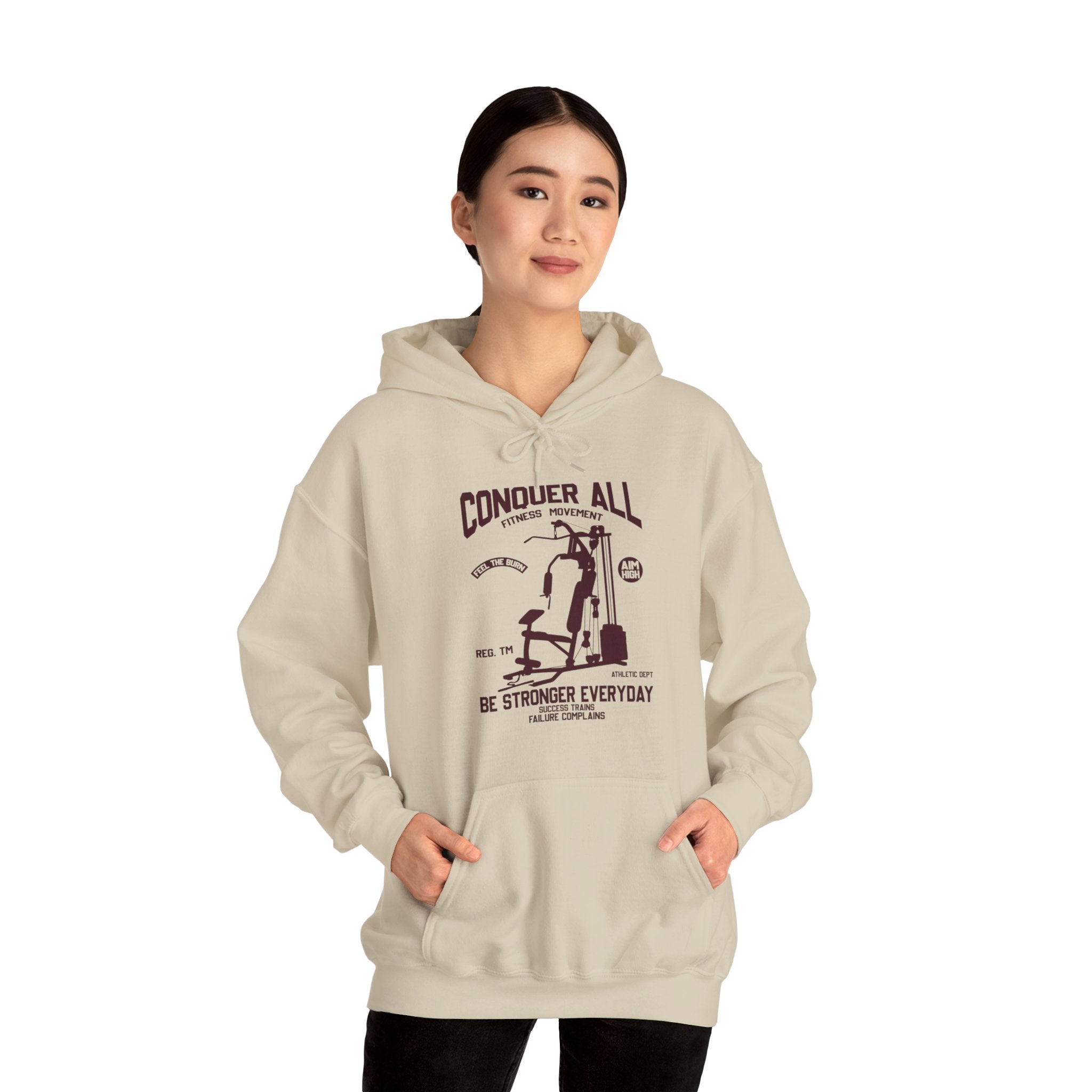 "Conquer All Be Stronger Everyday" Unisex Heavy Blend™ Hooded Sweatshirt