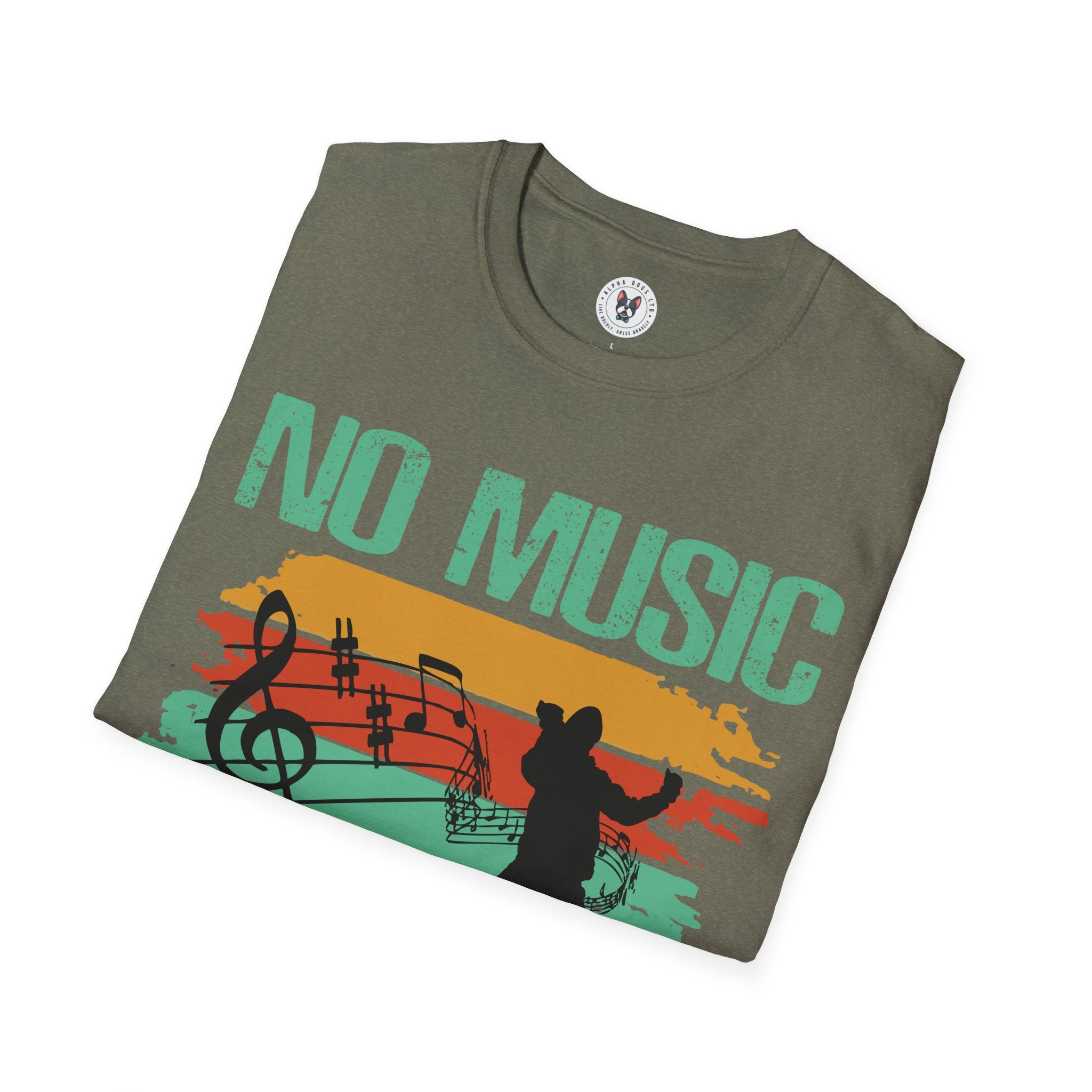 "No Music No Life" Unisex Soft style T-Shirt