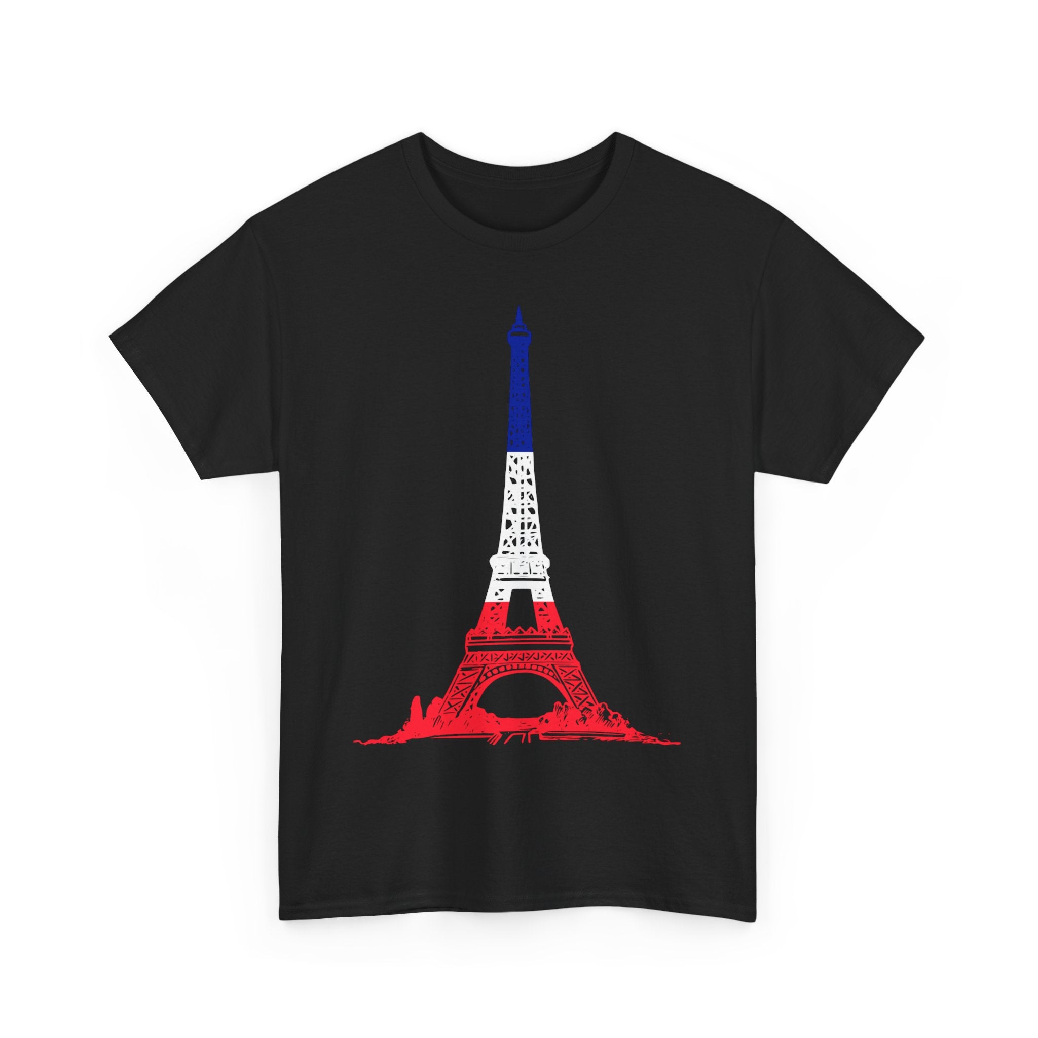 Eiffel Tower Unisex Heavy Cotton Tee