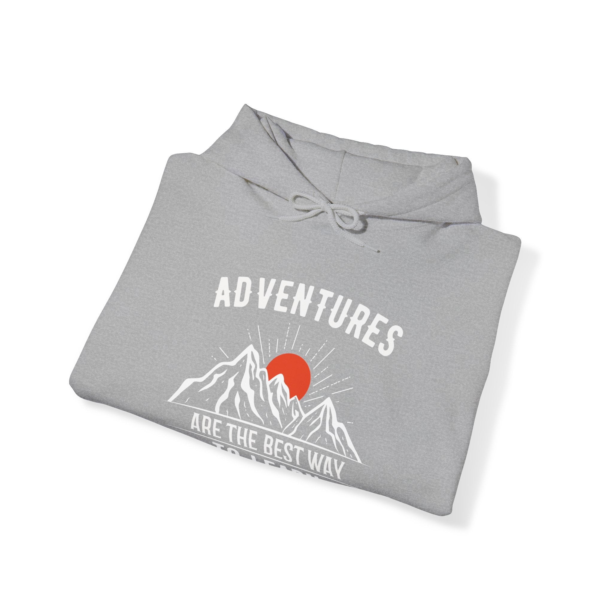 "Adventures Are The Best Way To Learn" Unisex Heavy Blend™ Hooded Sweatshirt