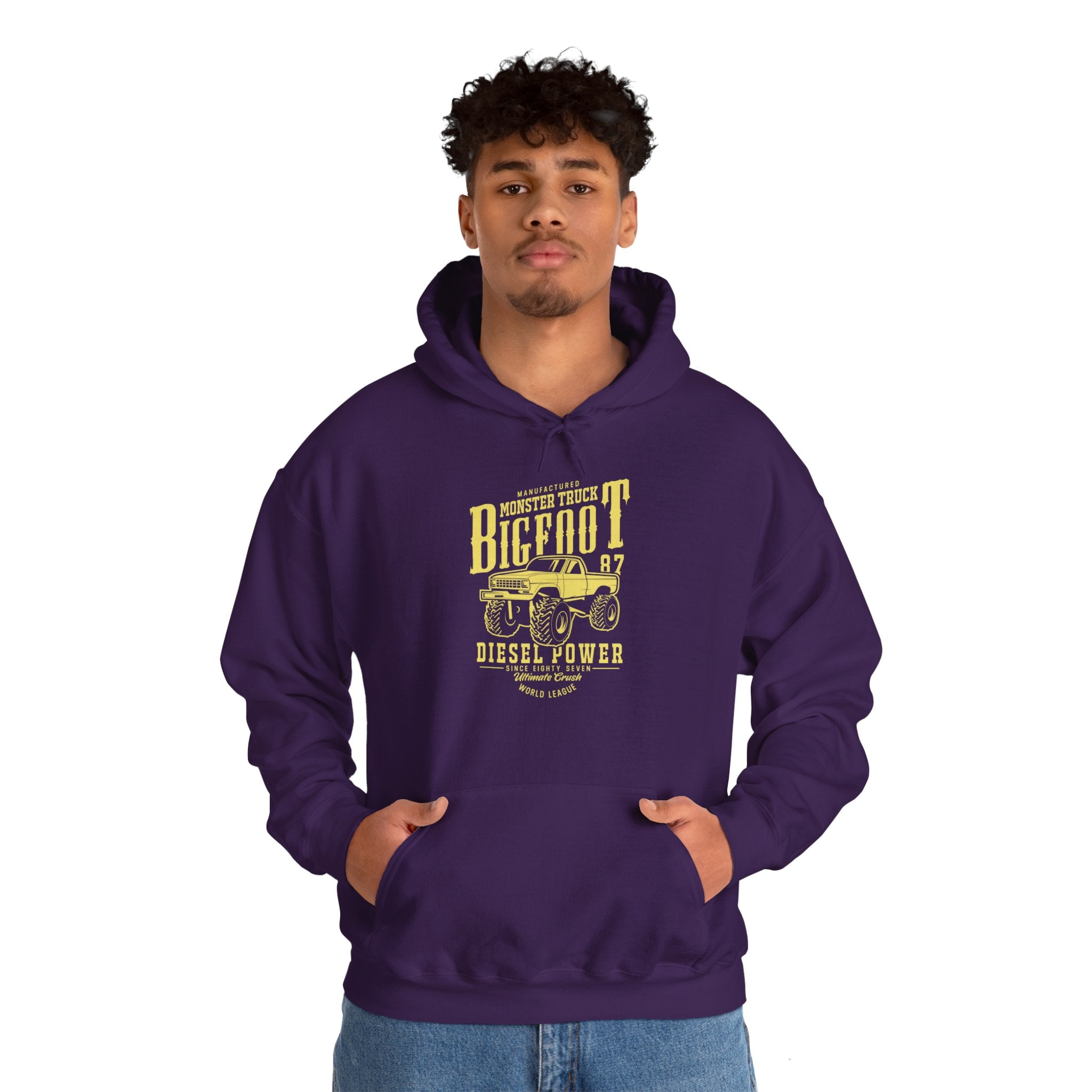 "BIGFOOT DIESEL POWER" Unisex Heavy Blend™ Hooded Sweatshirt