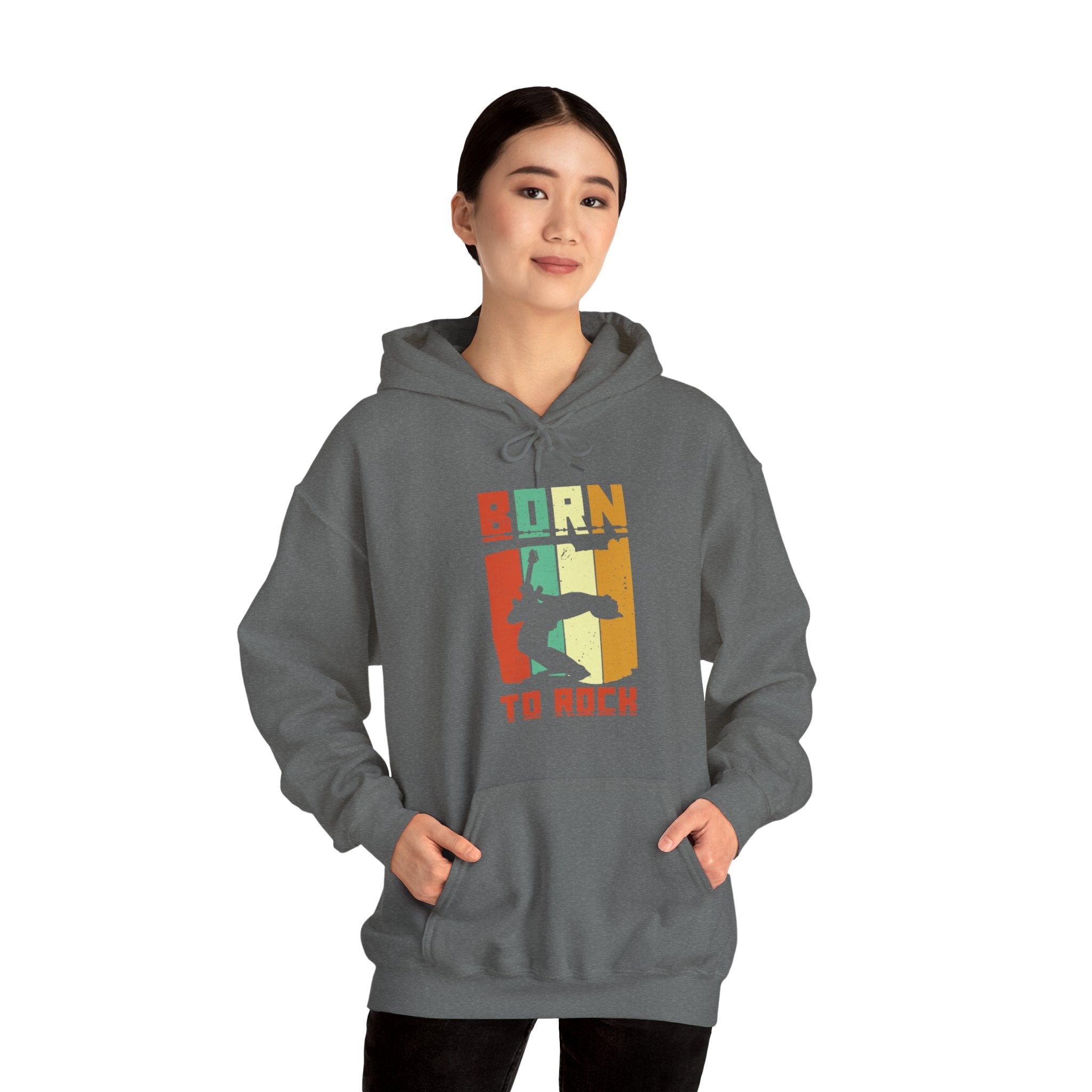 "Born To Rock"  Unisex Heavy Blend™ Hooded Sweatshirt