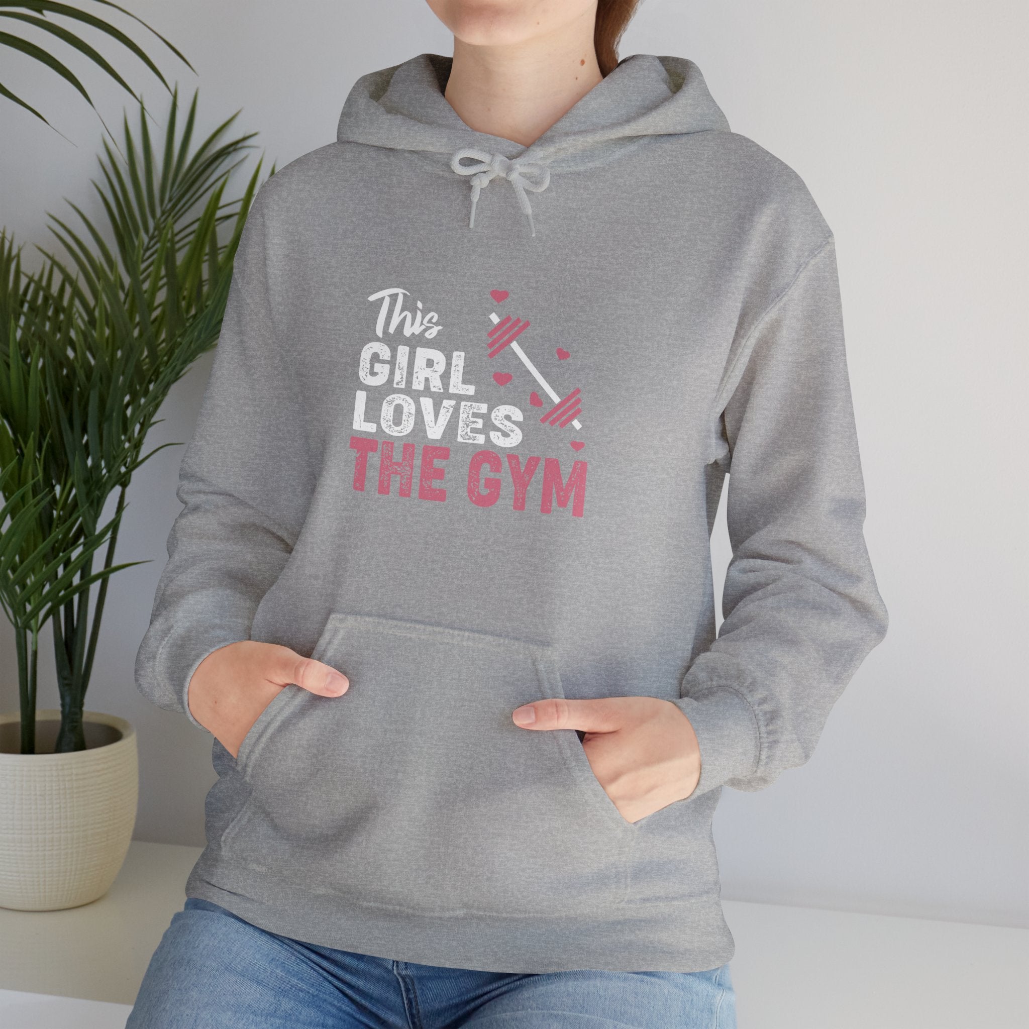 "The Girl Loves The Gym" Unisex Heavy Blend™ Hooded Sweatshirt