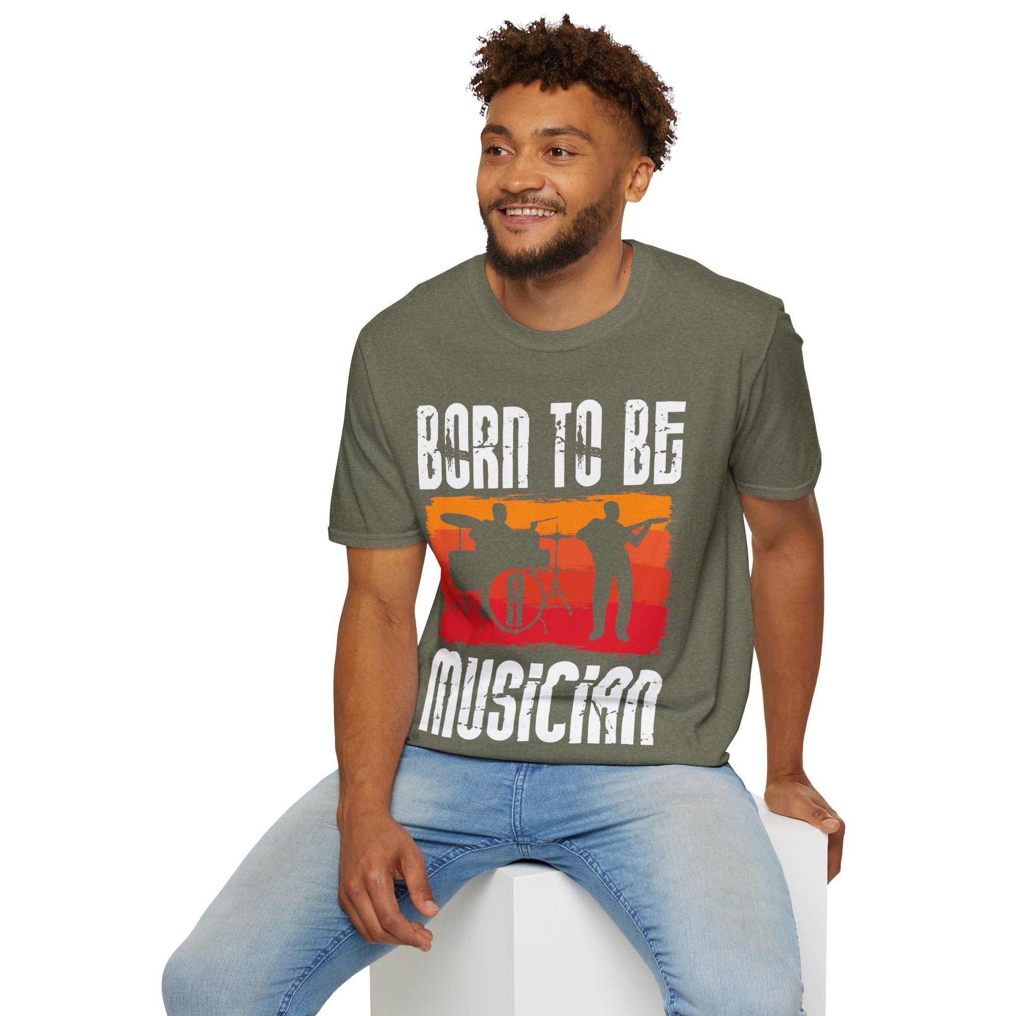 "Born To Be Musician" Unisex Soft style T-Shirt