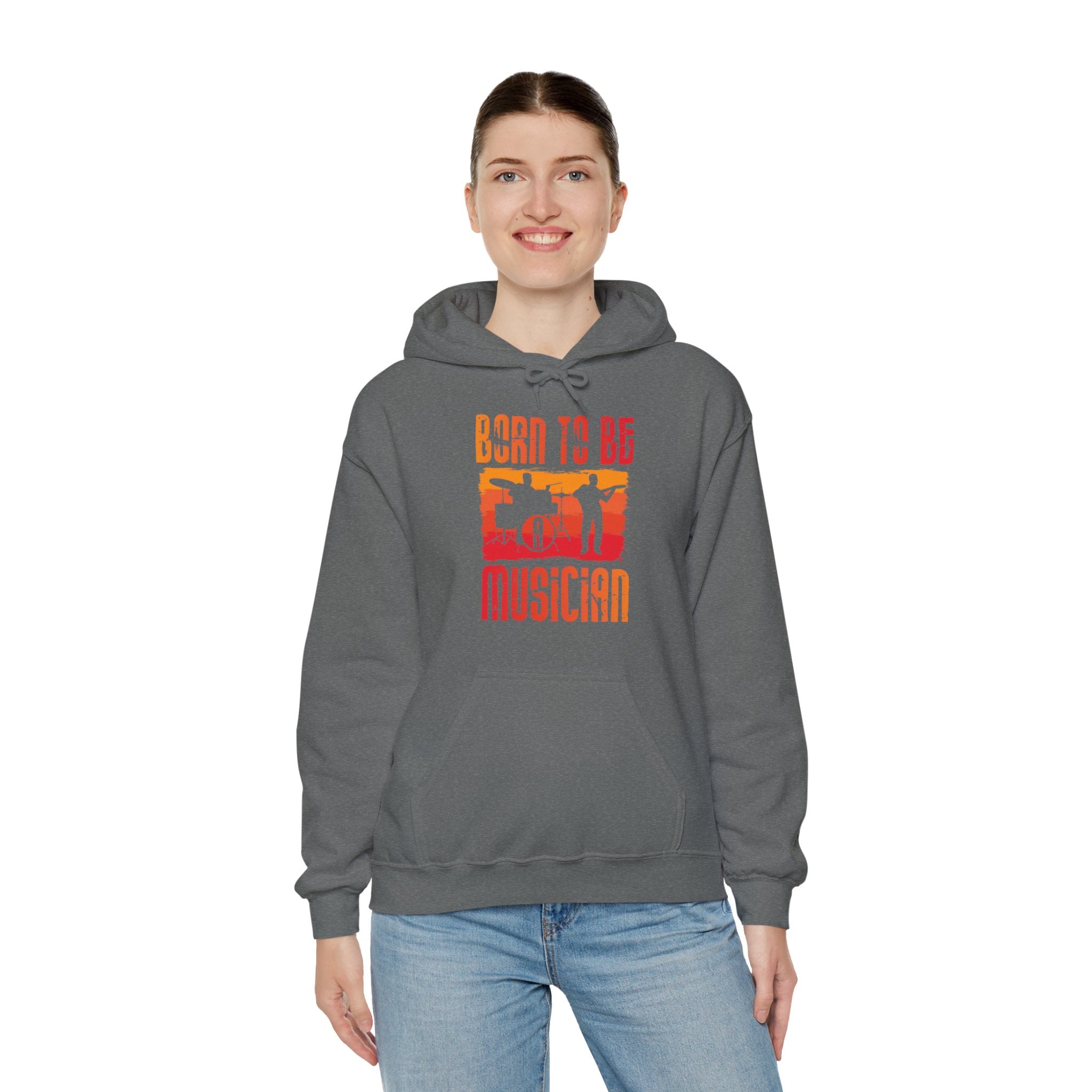 "Born To Be Musician"   Unisex Heavy Blend™ Hooded Sweatshirt