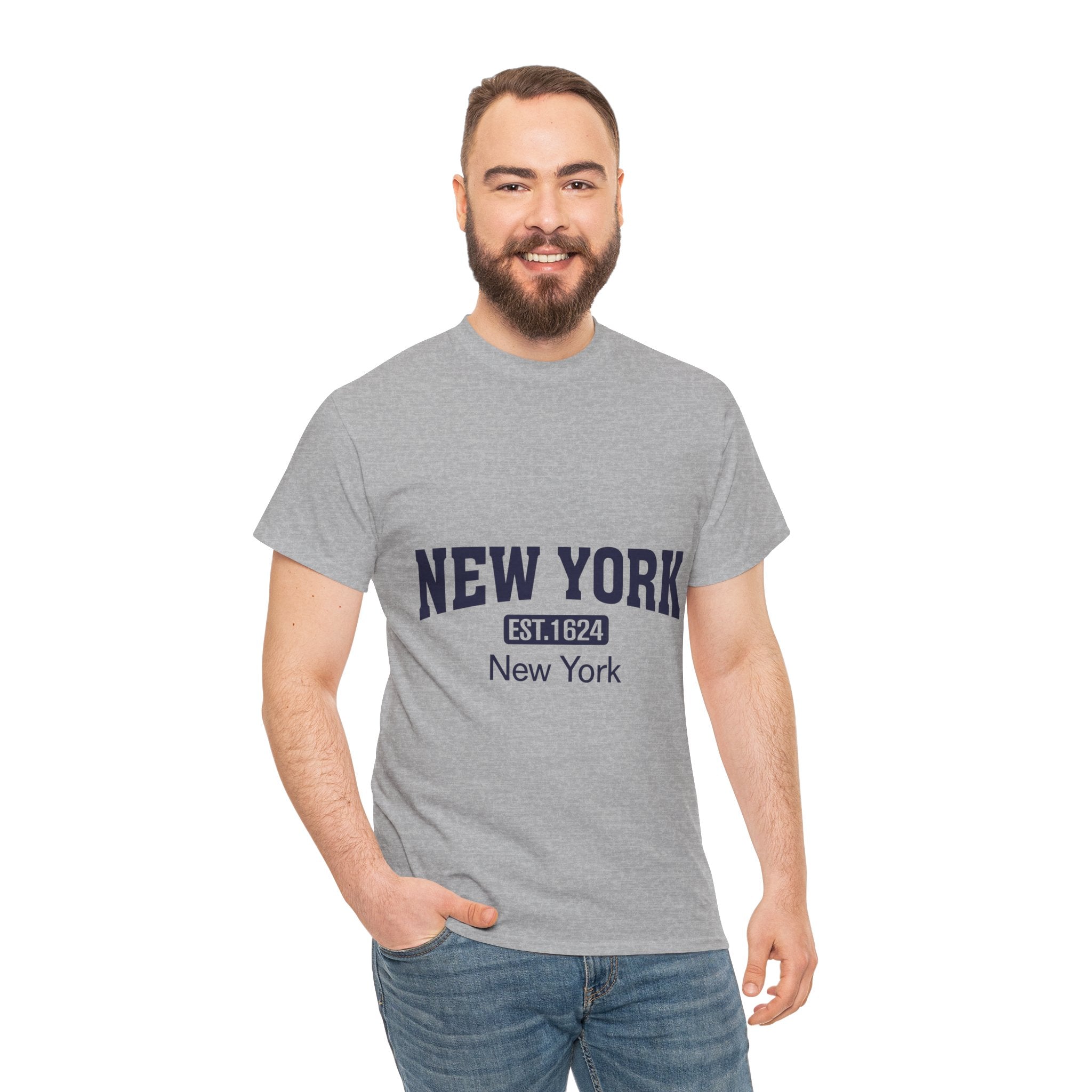 New York Unisex Heavy Cotton Tee