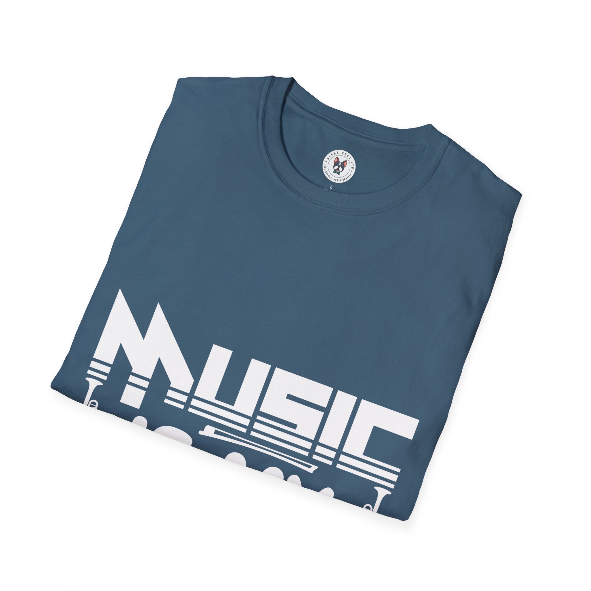 "Music Is My Valentine" Unisex Soft style T-Shirt