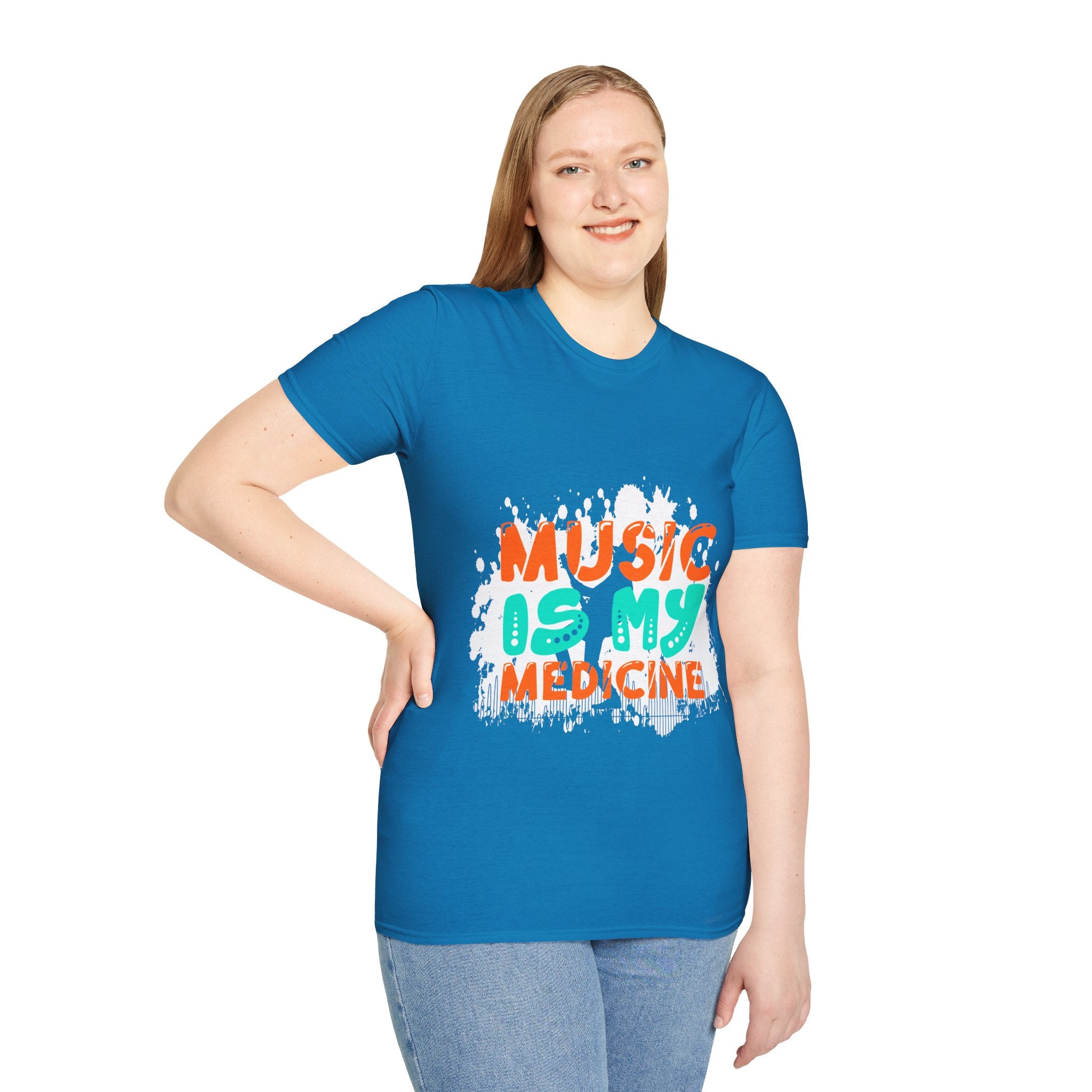 "Music In My Medicine" Unisex Soft style T-Shirt