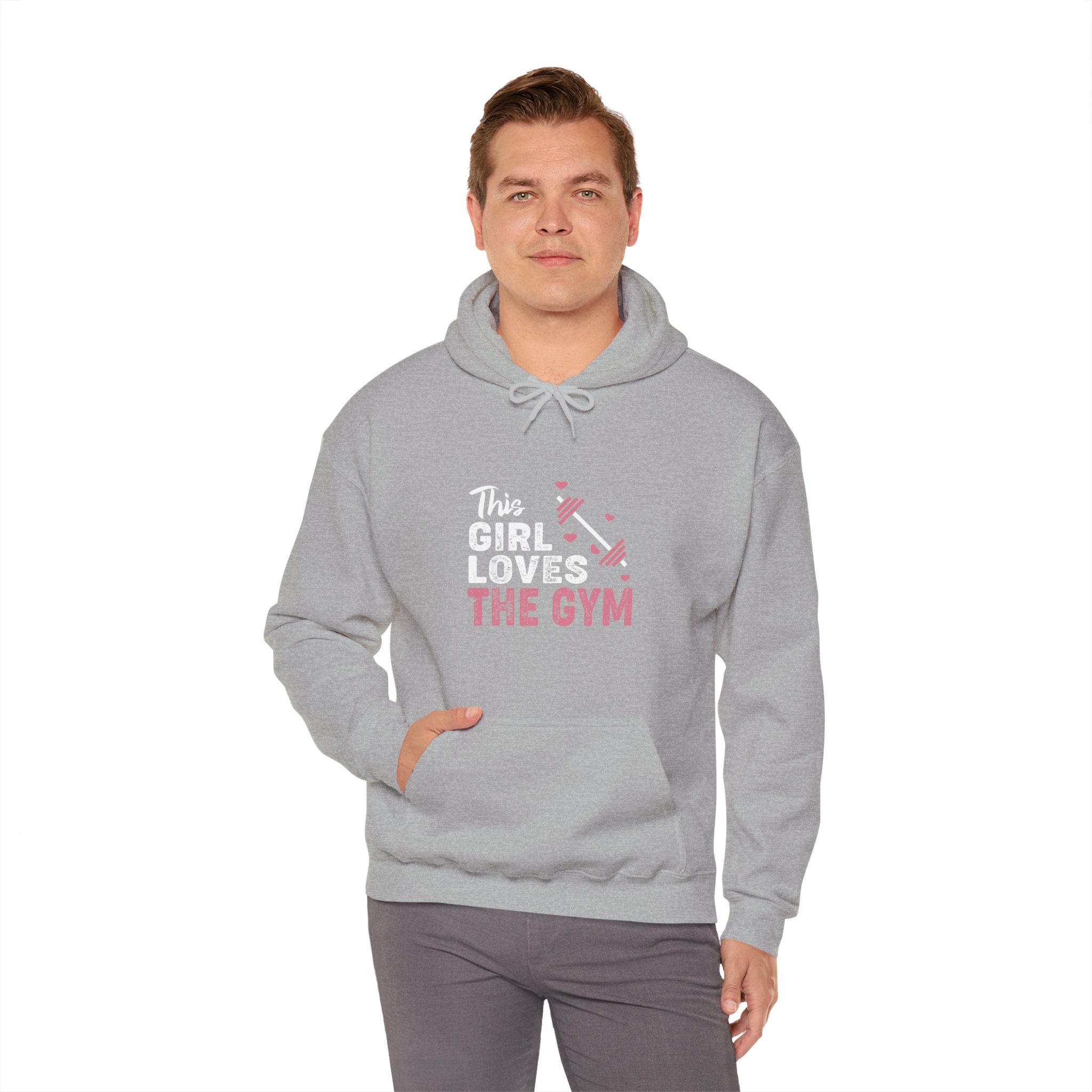 "The Girl Loves The Gym" Unisex Heavy Blend™ Hooded Sweatshirt