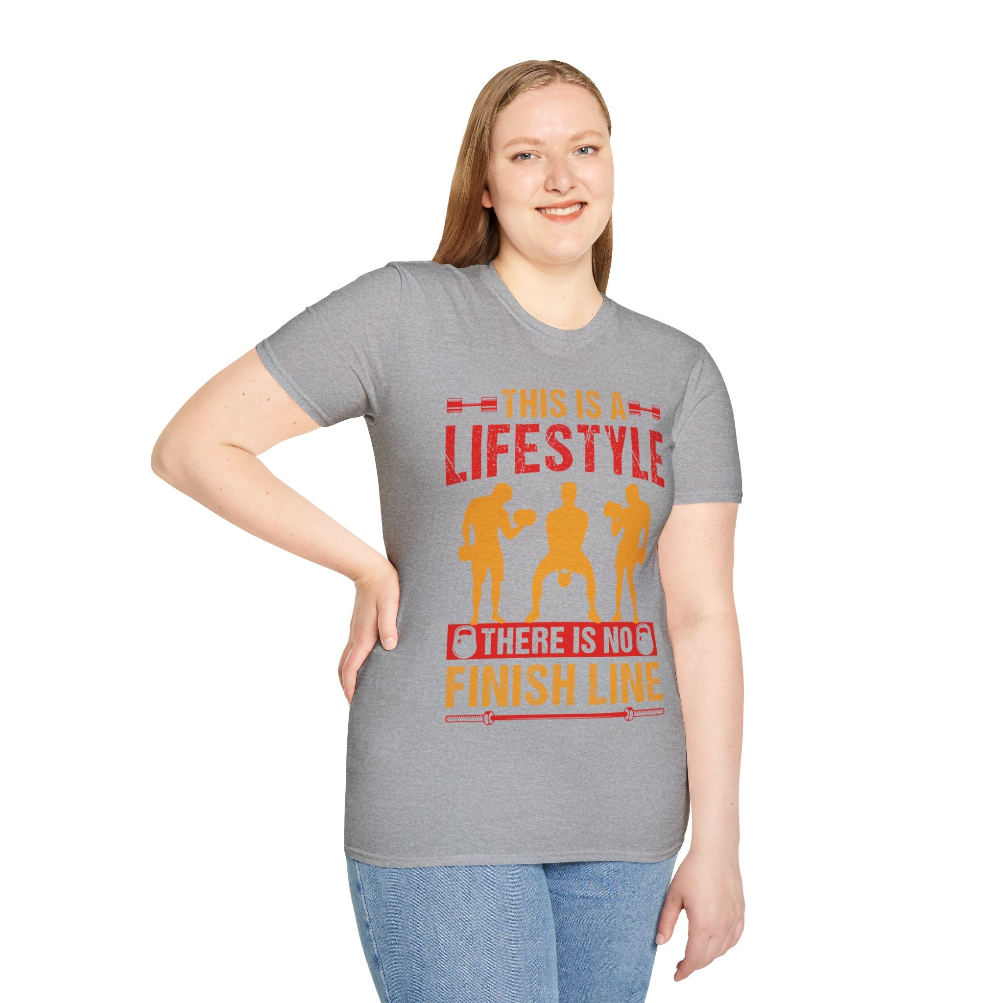 "This Is A Life Style There Is No Finish Line" Unisex Soft style T-Shirt