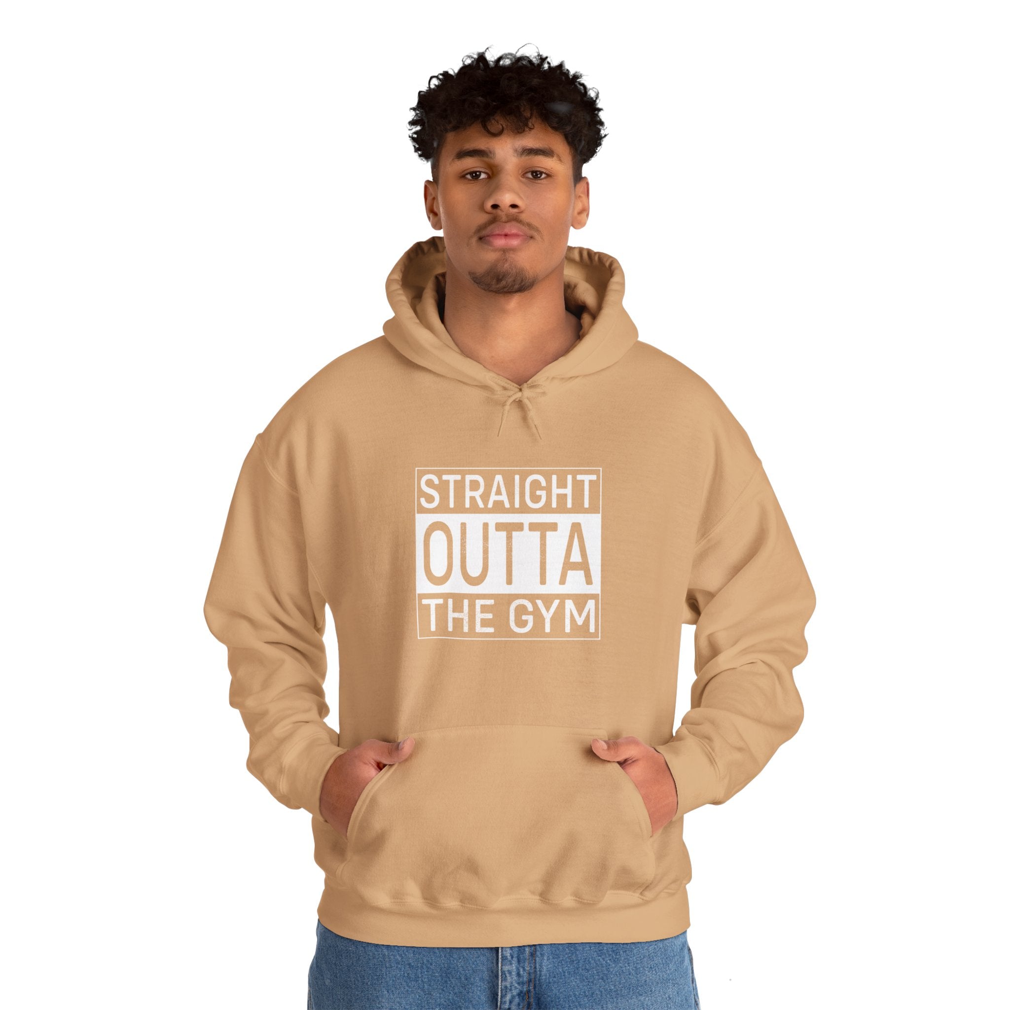 "Straight Outta A Gym'' Unisex Heavy Blend™ Hooded Sweatshirt