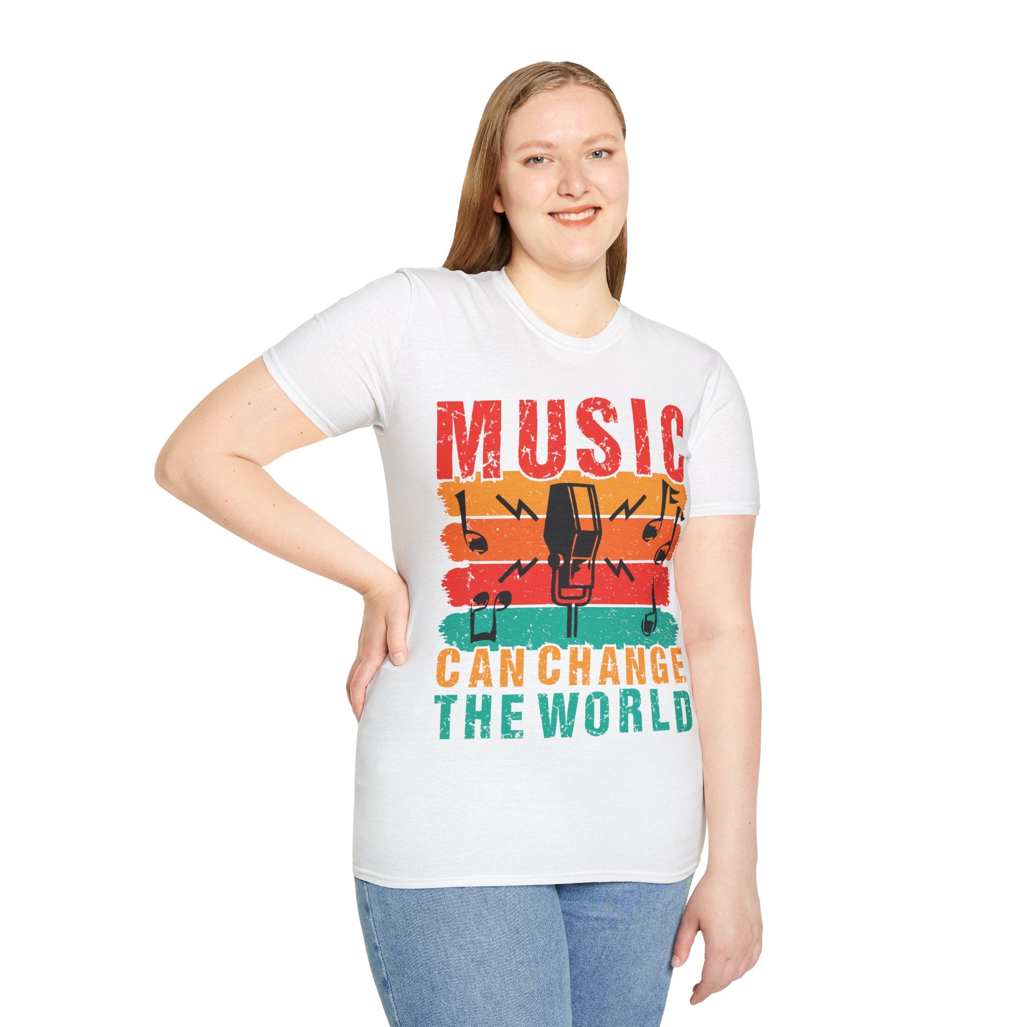 "Music Can Change The World"Unisex Soft style T-Shirt