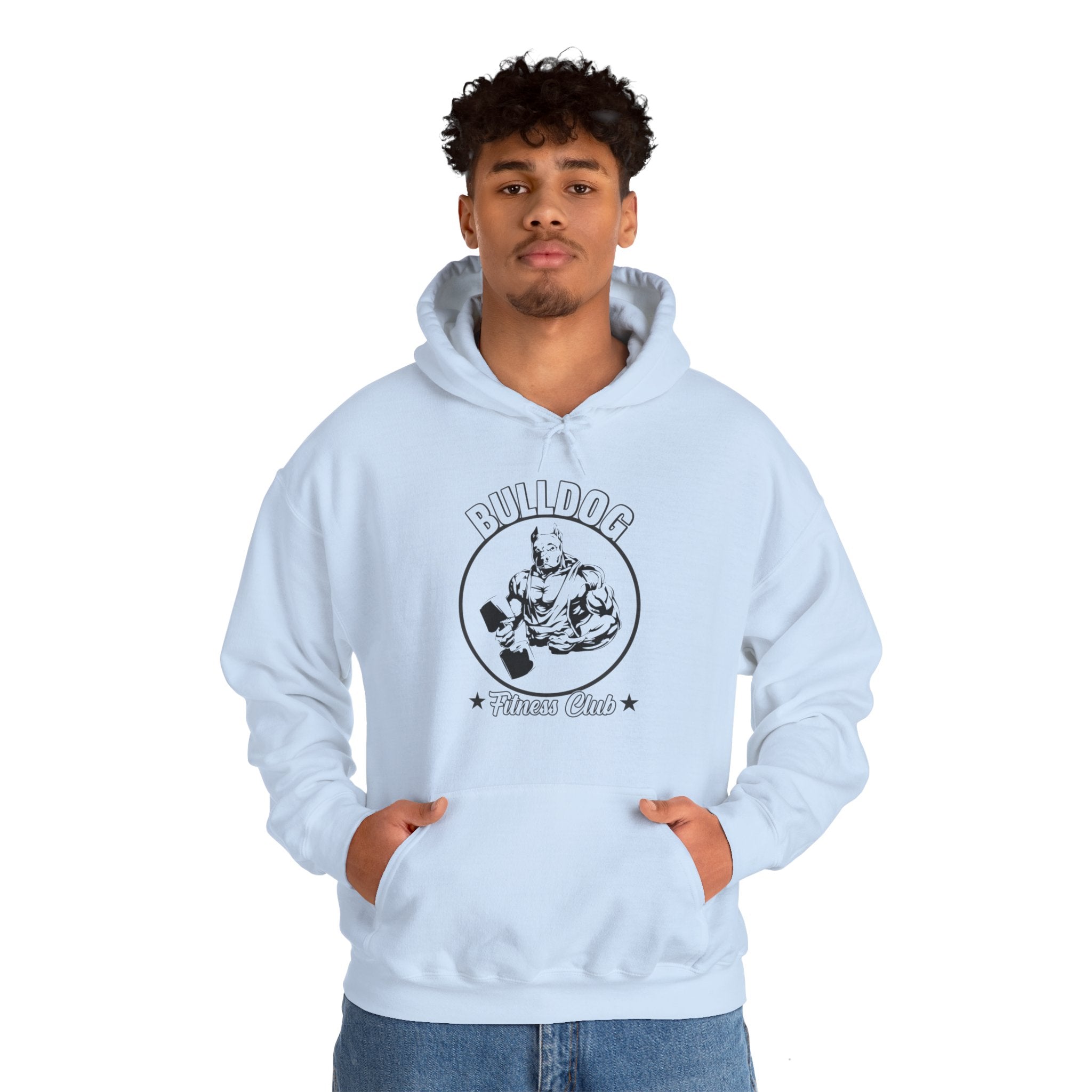 "BullDog Fitness Club"  Unisex Heavy Blend™ Hooded Sweatshirt