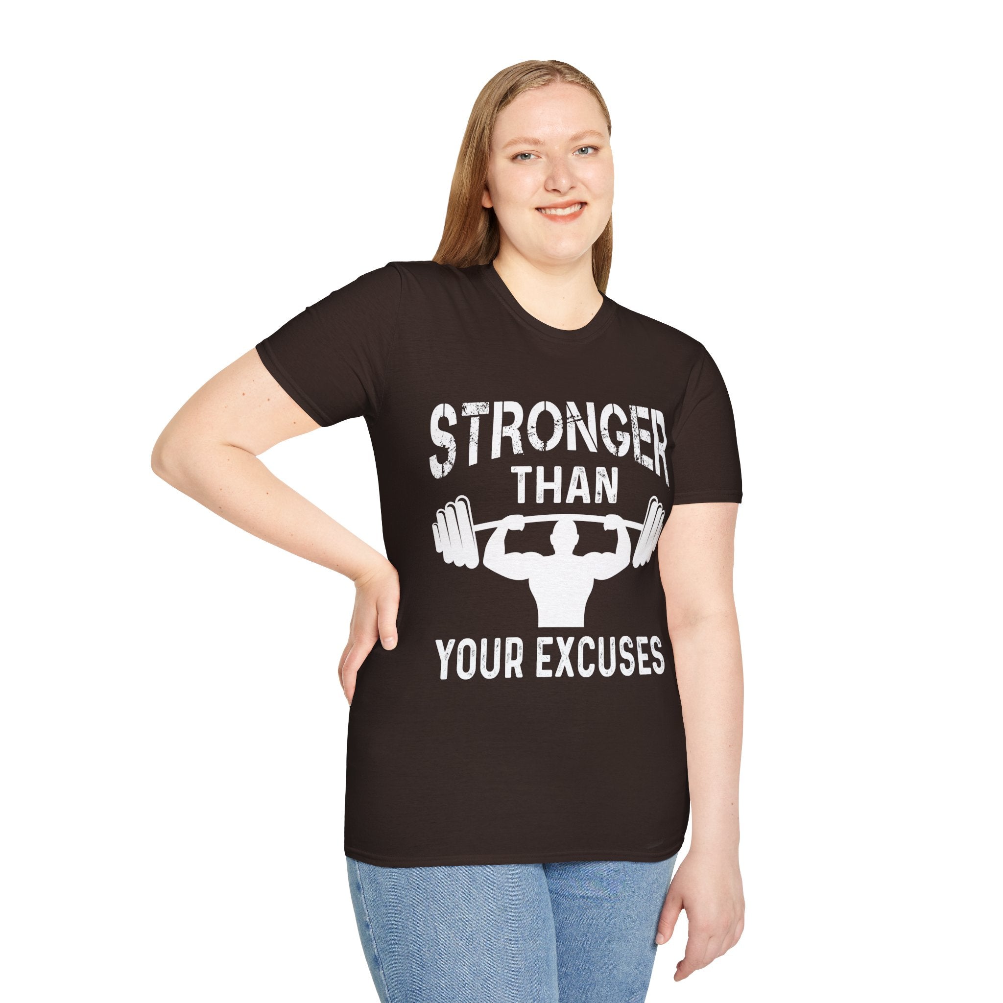 "Stronger Than Your Excuses" Unisex Soft style T-Shirt