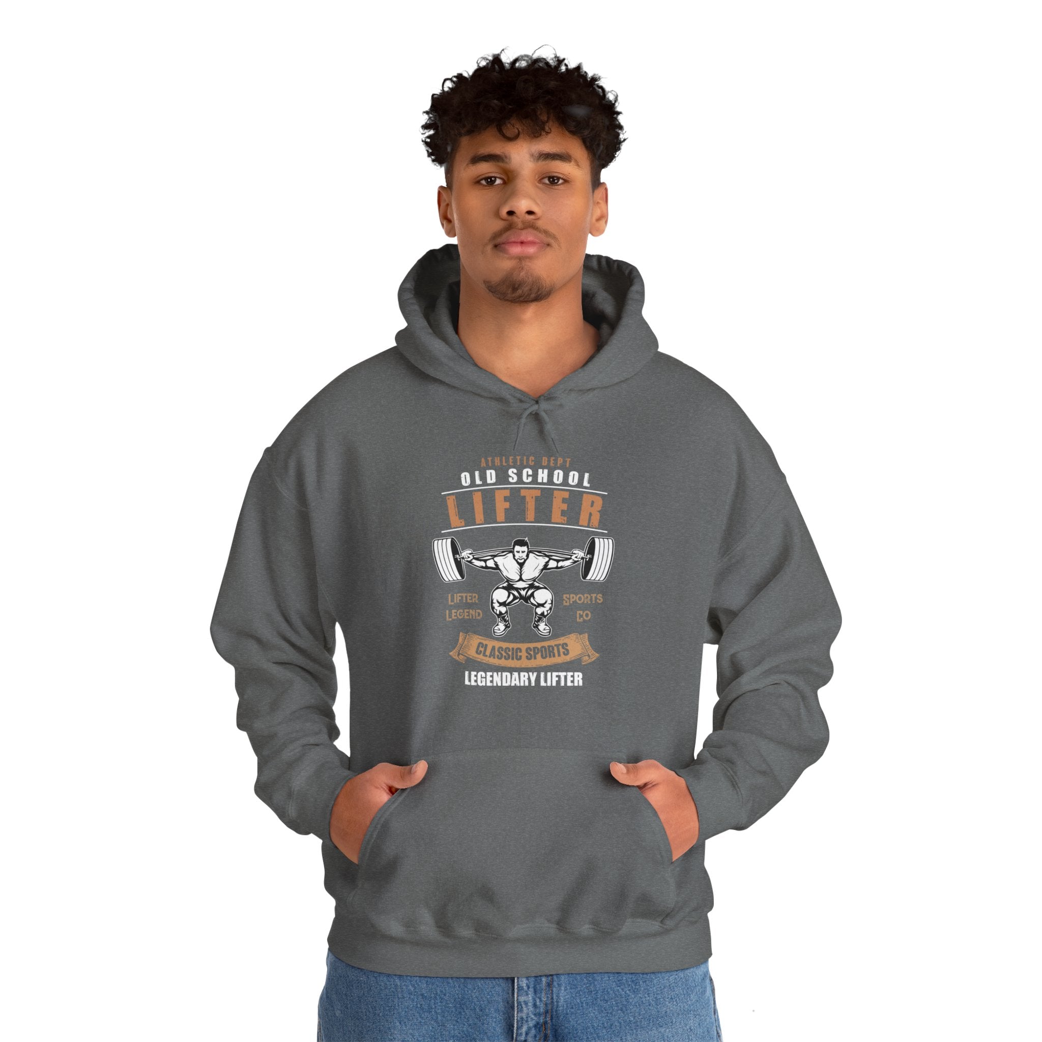 "Old School Lifter" Unisex Heavy Blend™ Hooded Sweatshirt