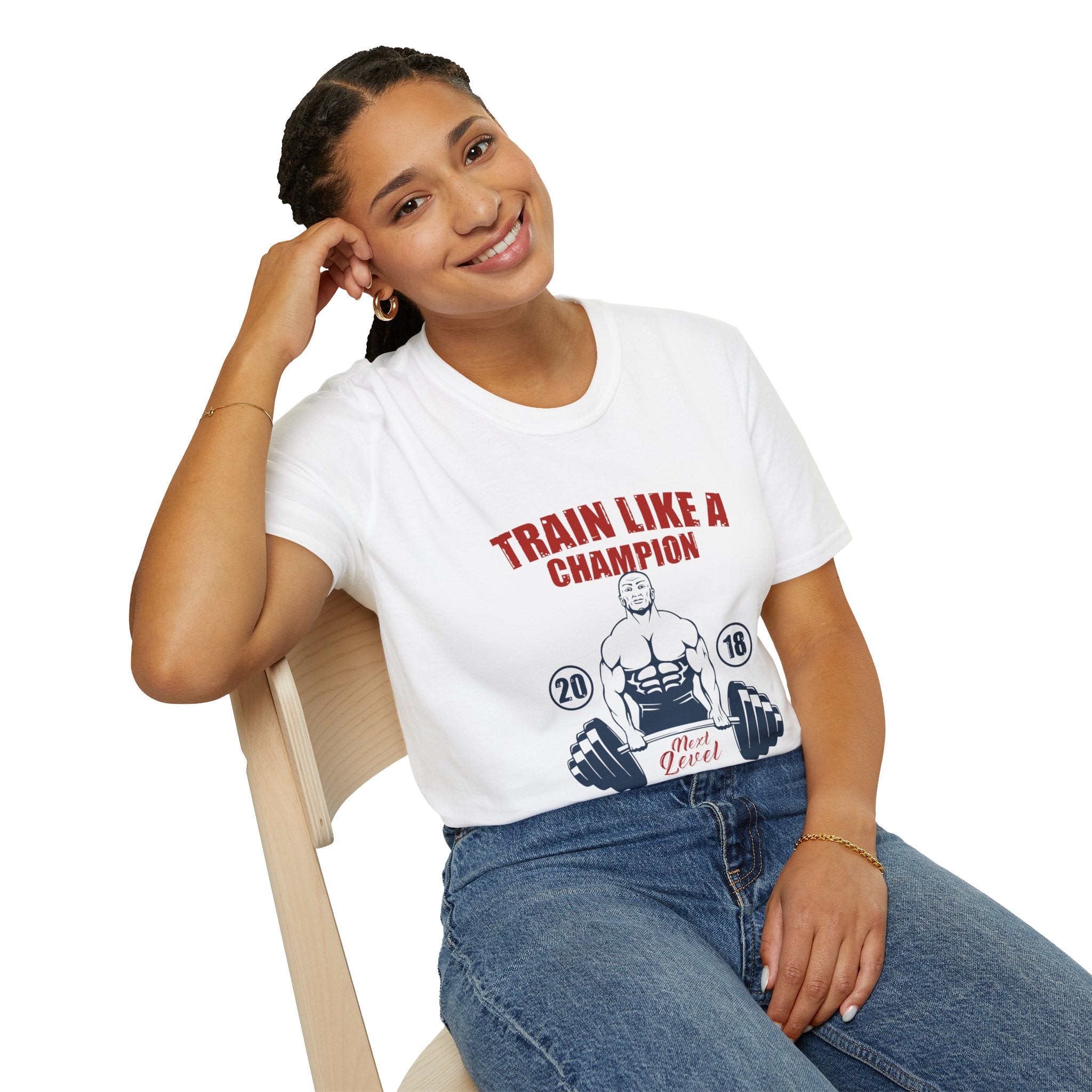 "Train Like A Champion" Unisex Soft style T-Shirt