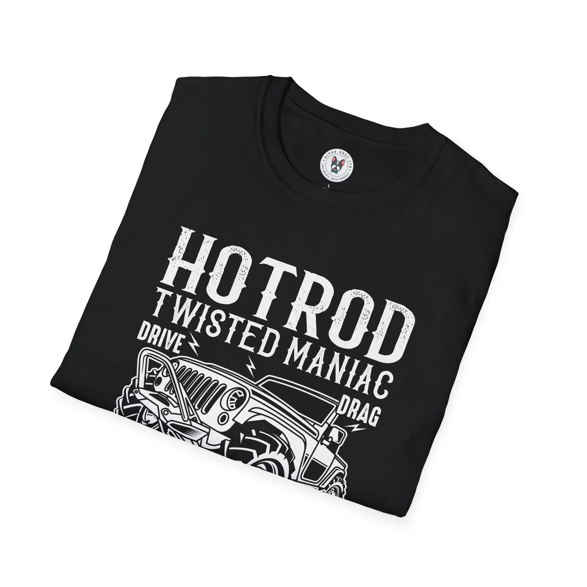 "HOTROD TWISTED MANIAC AMERICA'S BADBOY CUSTOM CLASSIC" Unisex Soft style T-Shirt